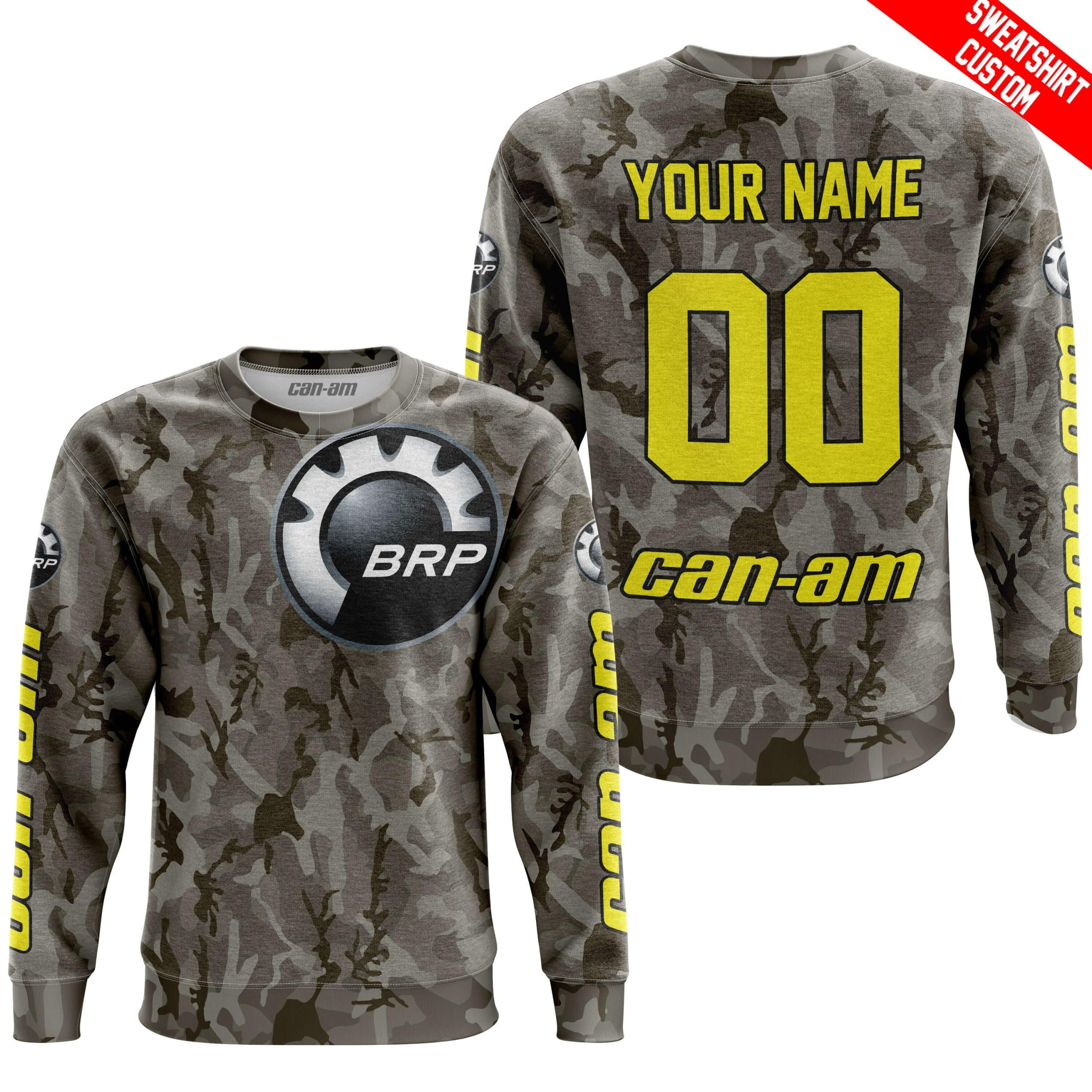 LIMITED EDITION PRODUCTS - US ARMY V2 - CAN AM RACING - CUSTOM NAME - YELLOW - Image 4