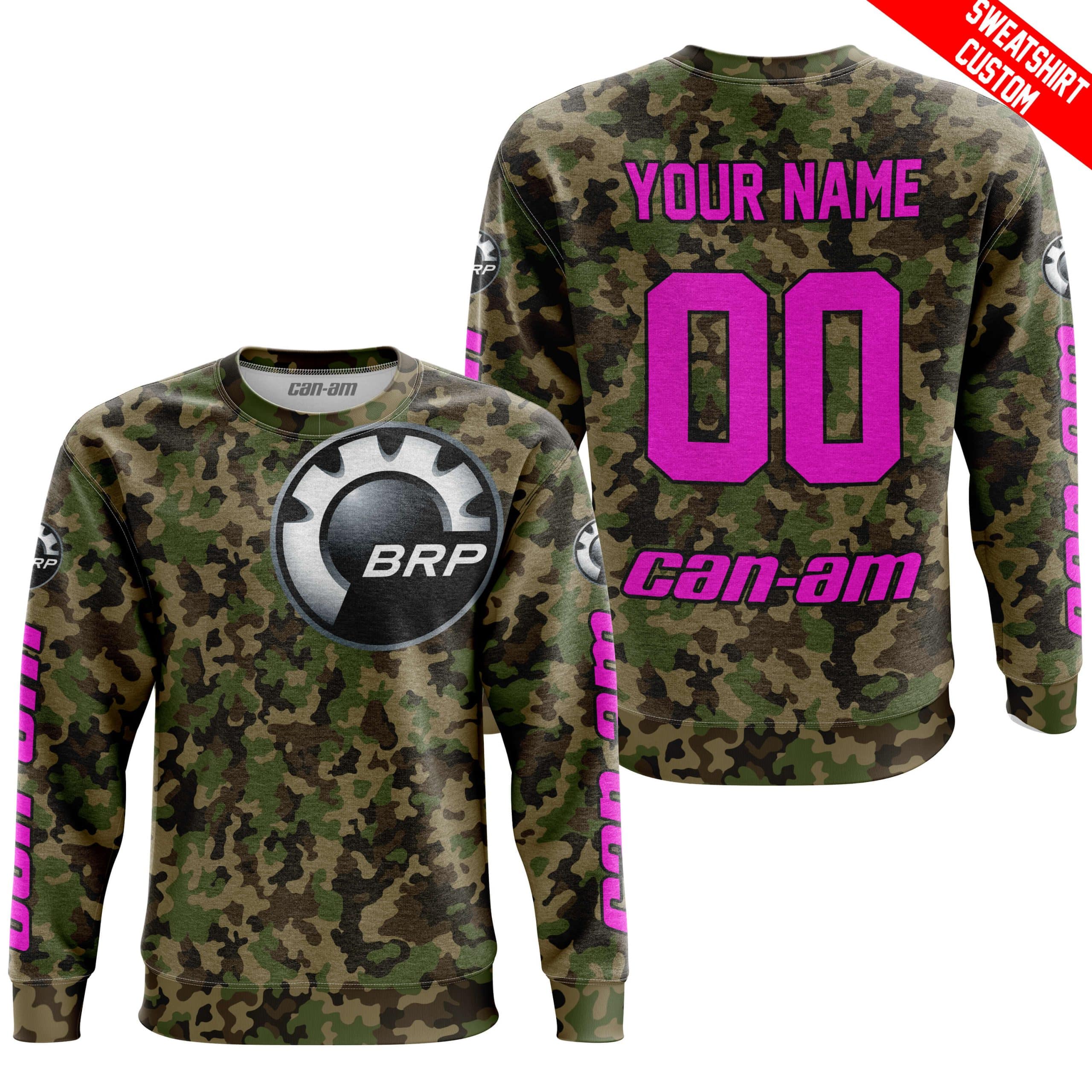 LIMITED EDITION PRODUCTS - US ARMY V3 - CAN AM RACING - CUSTOM NAME - PINK - Image 4