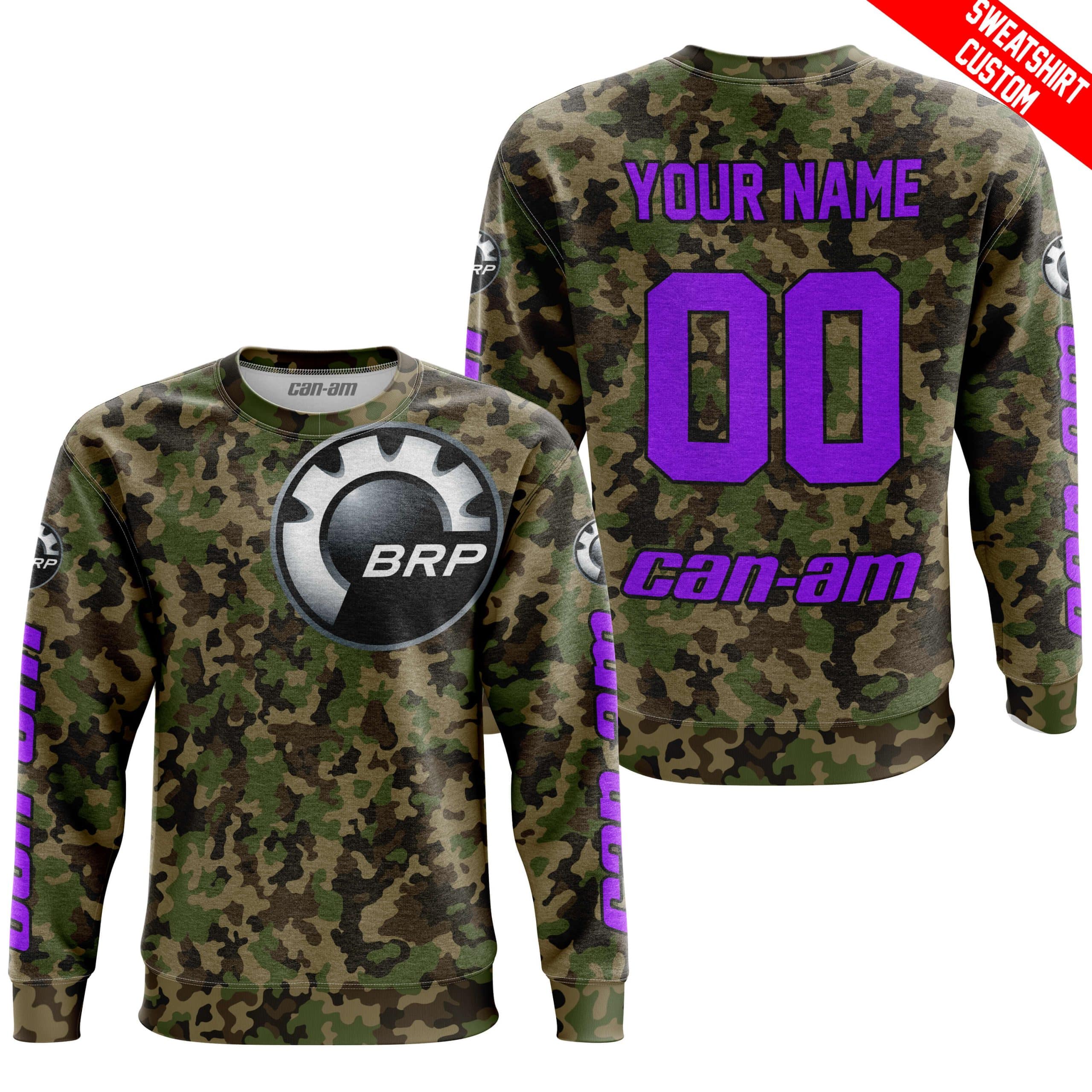 LIMITED EDITION PRODUCTS - US ARMY V3 - CAN AM RACING - CUSTOM NAME - PURPLE - Image 4