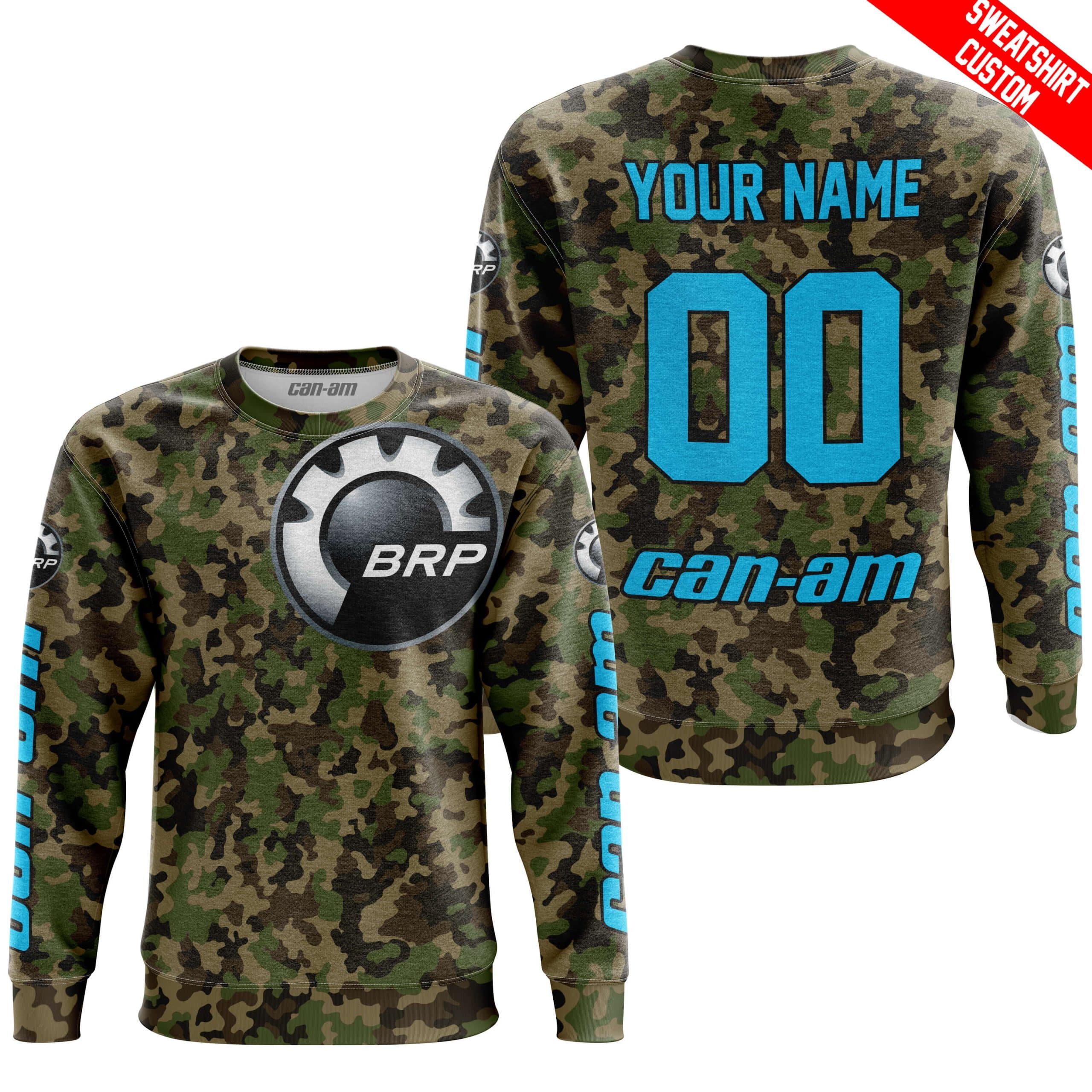 LIMITED EDITION PRODUCTS - US ARMY V3 - CAN AM RACING - CUSTOM NAME - SKY BLUE - Image 4