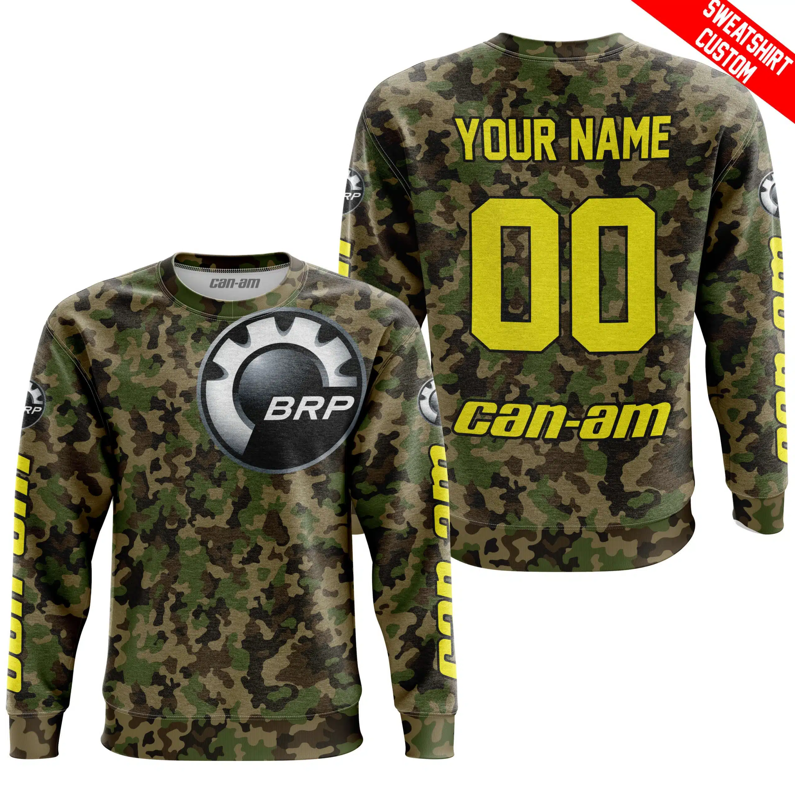 LIMITED EDITION PRODUCTS - US ARMY V3 - CAN AM RACING - CUSTOM NAME - YELLOW - Image 4