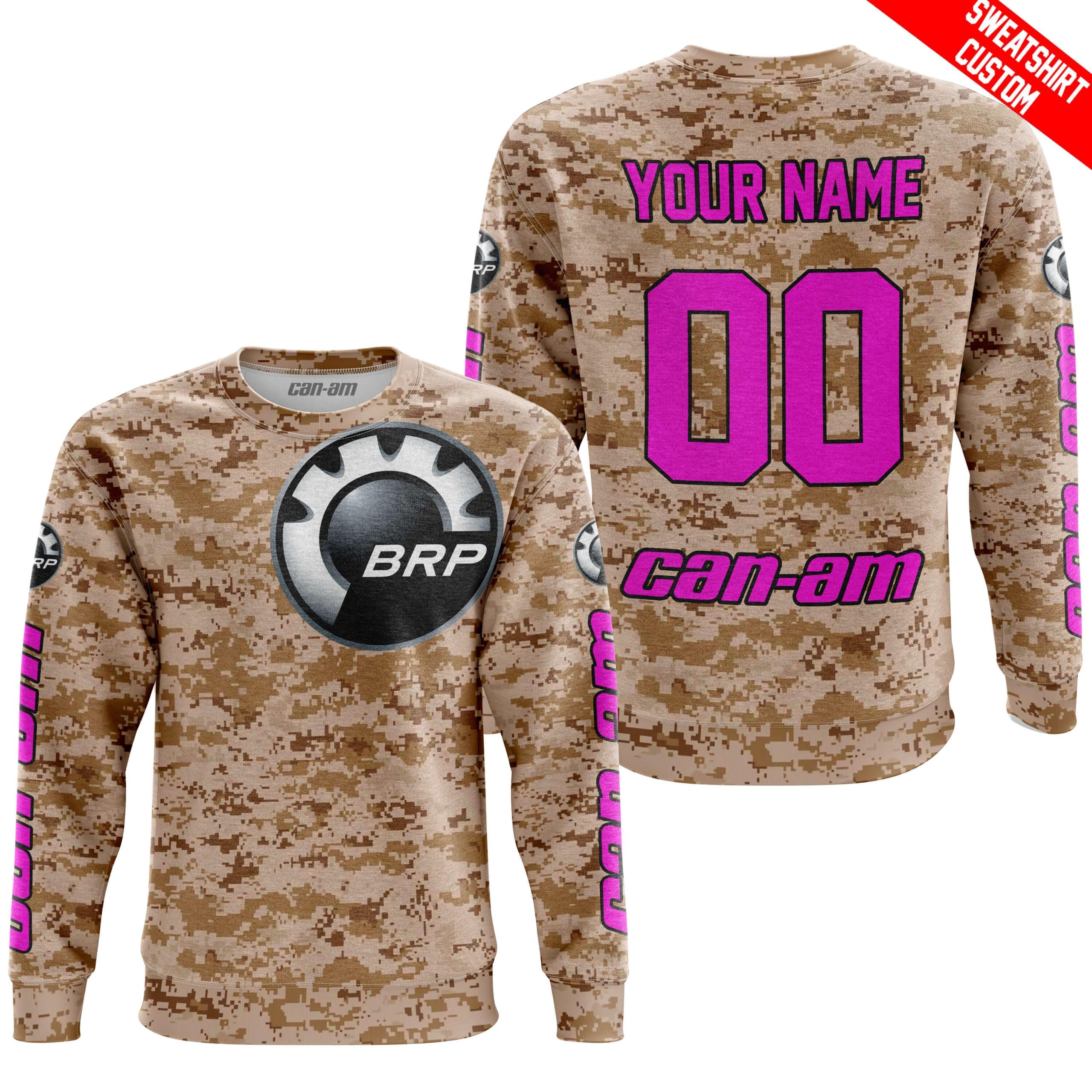 LIMITED EDITION PRODUCTS - US MARINE - CAN AM RACING - CUSTOM NAME - PINK - Image 4