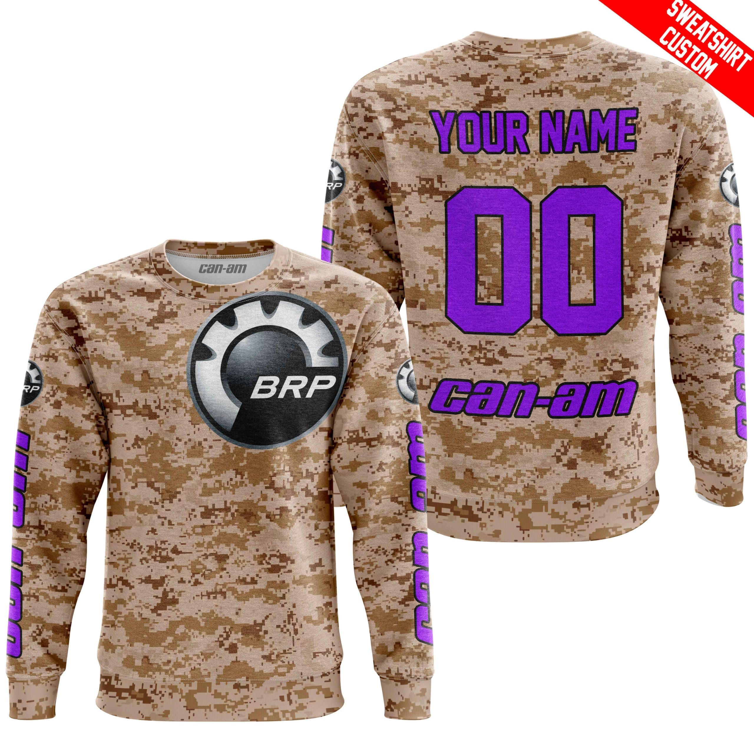 LIMITED EDITION PRODUCTS - US MARINE - CAN AM RACING - CUSTOM NAME - PURPLE - Image 4