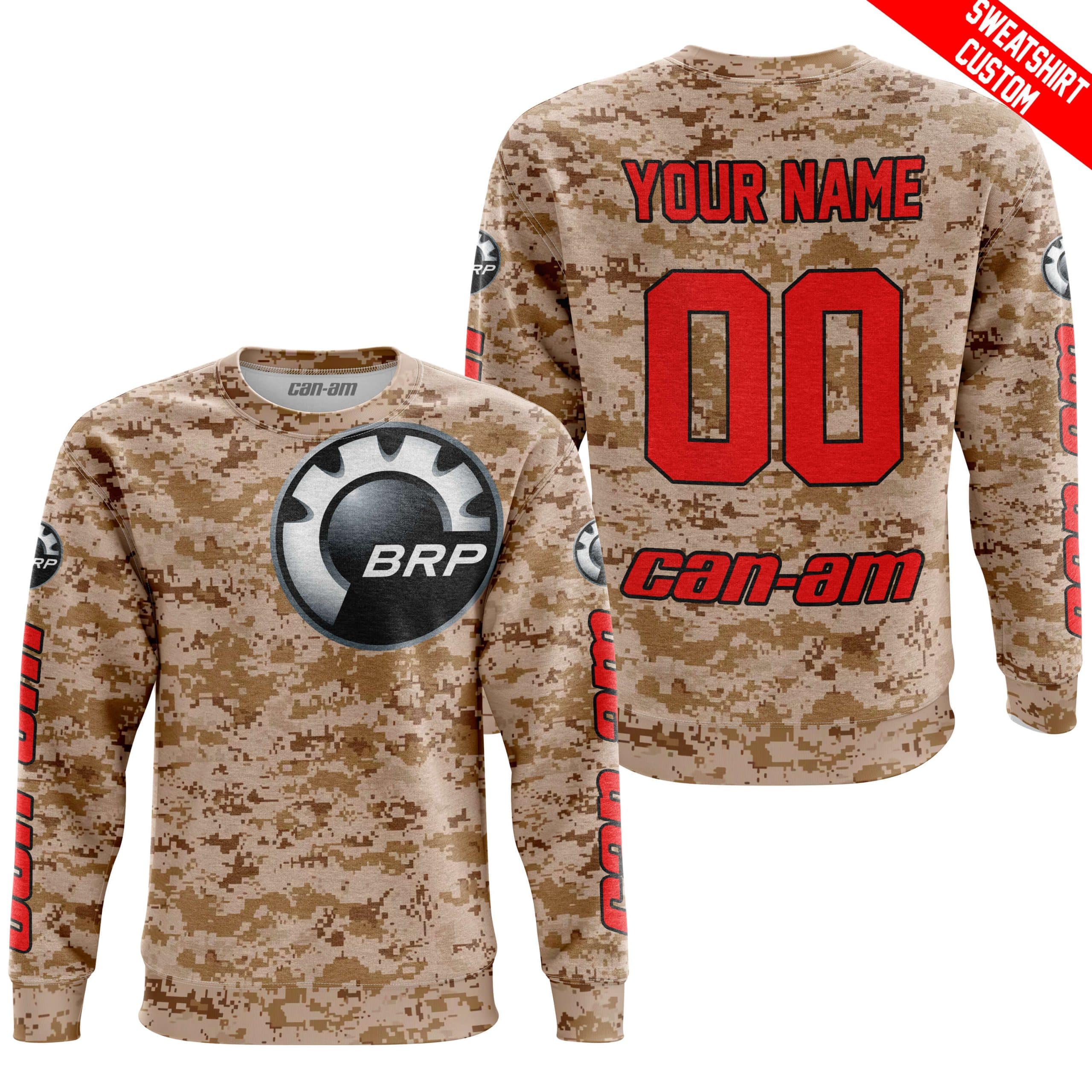 LIMITED EDITION PRODUCTS - US MARINE - CAN AM RACING - CUSTOM NAME - RED - Image 4