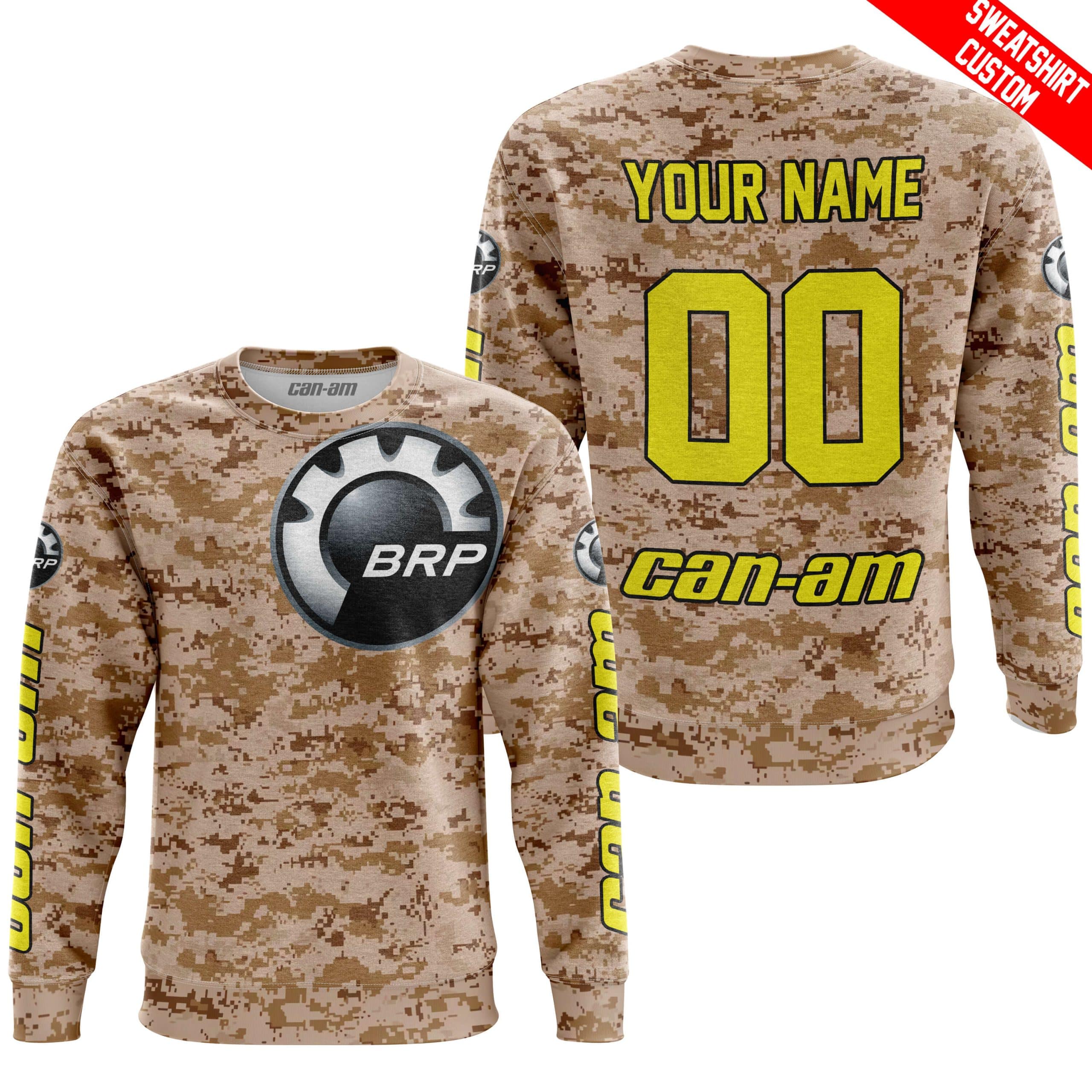 LIMITED EDITION PRODUCTS - US MARINE - CAN AM RACING - CUSTOM NAME - YELLOW - Image 4