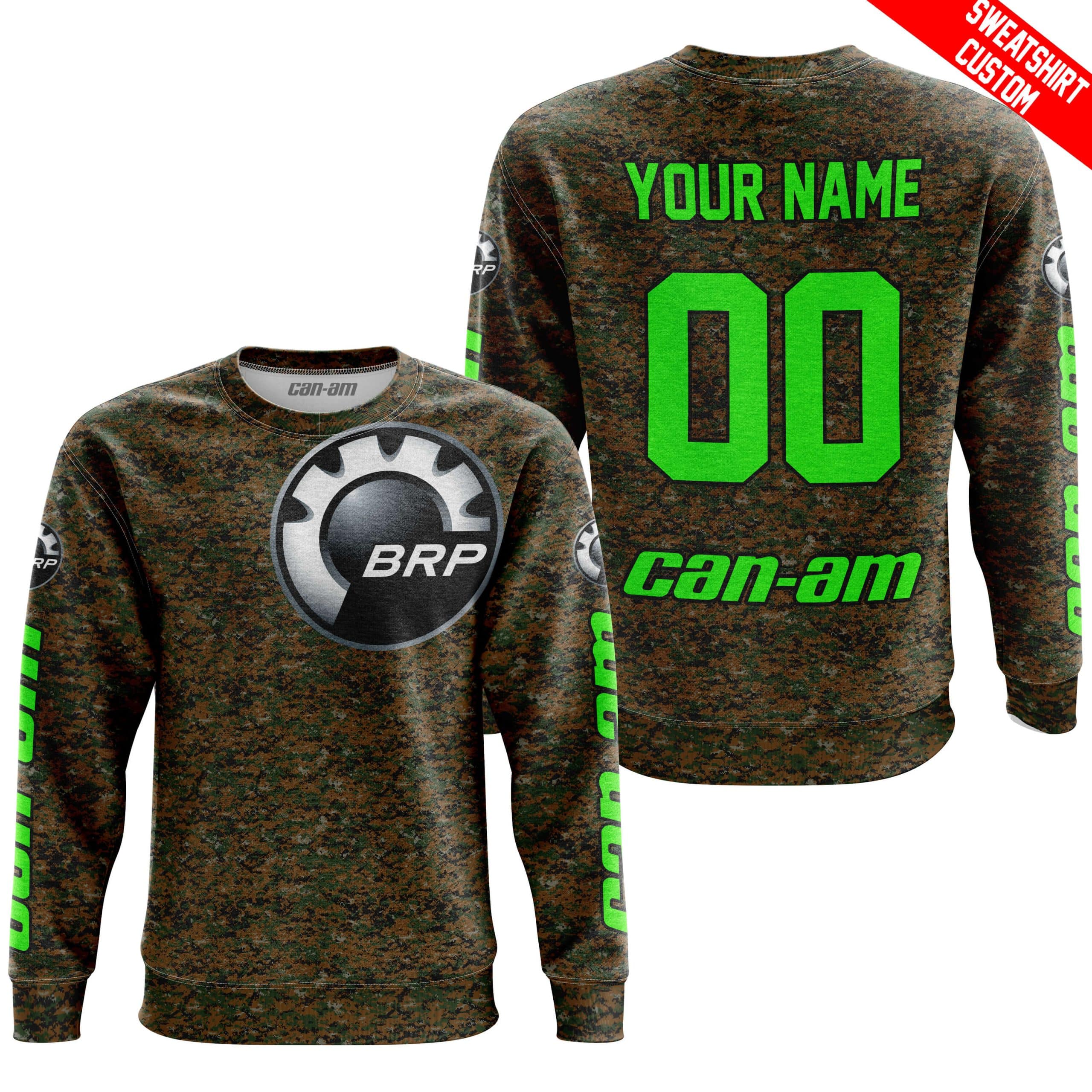 LIMITED EDITION PRODUCTS - US MARINE V1 - CAN AM RACING - CUSTOM NAME - GREEN - Image 4