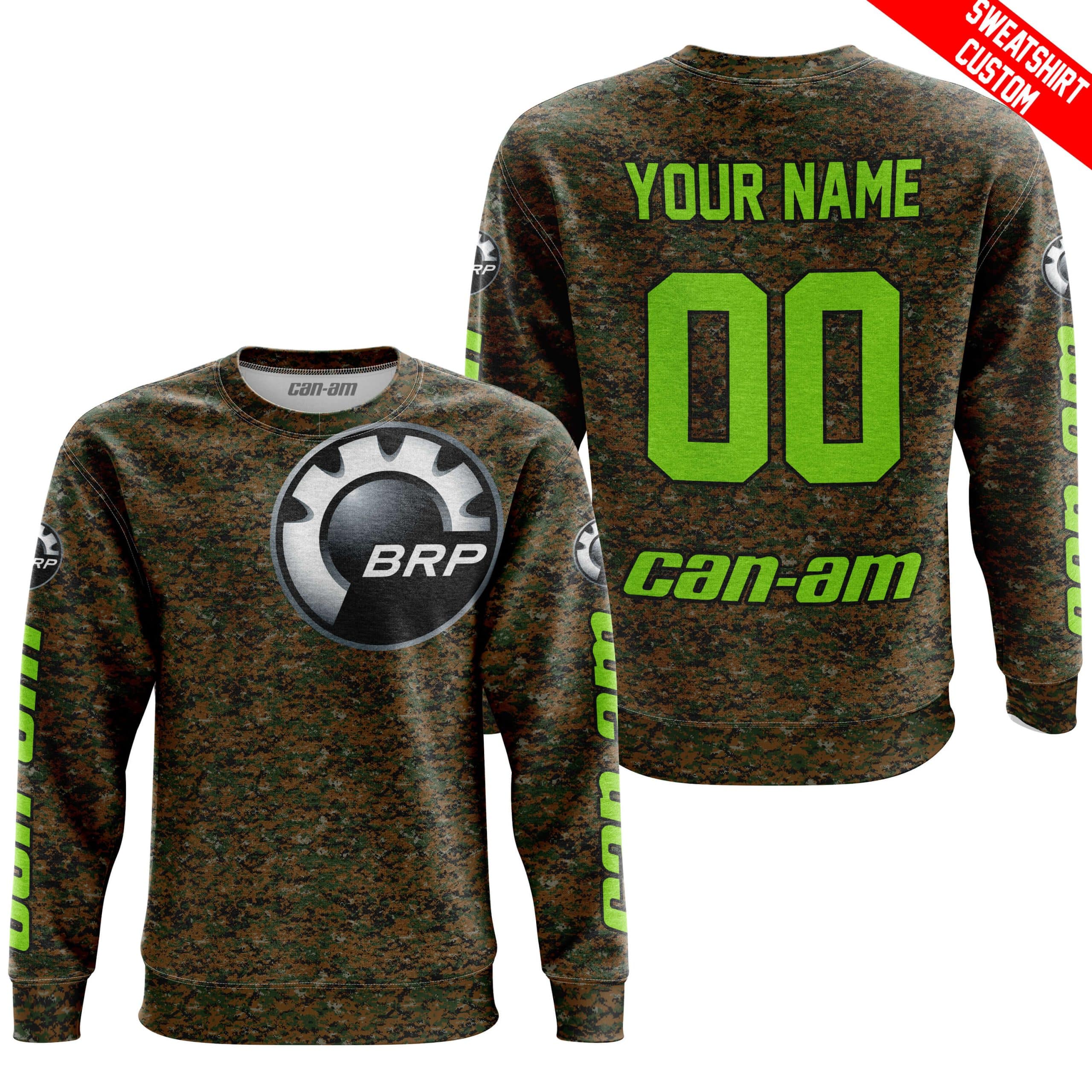LIMITED EDITION PRODUCTS - US MARINE V1 - CAN AM RACING - CUSTOM NAME - GREEN 1 - Image 4