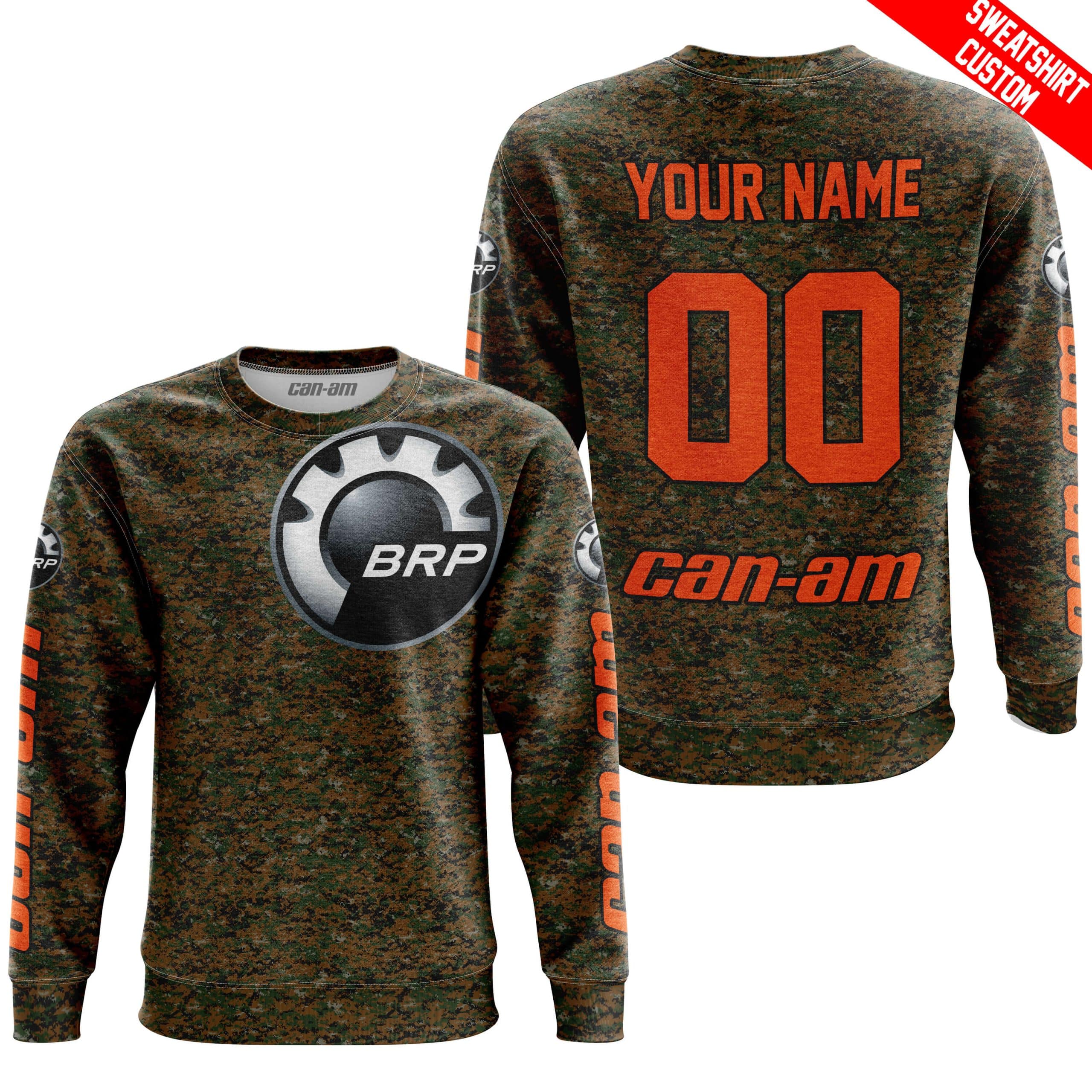LIMITED EDITION PRODUCTS - US MARINE V1 - CAN AM RACING - CUSTOM NAME - ORANGE - Image 4