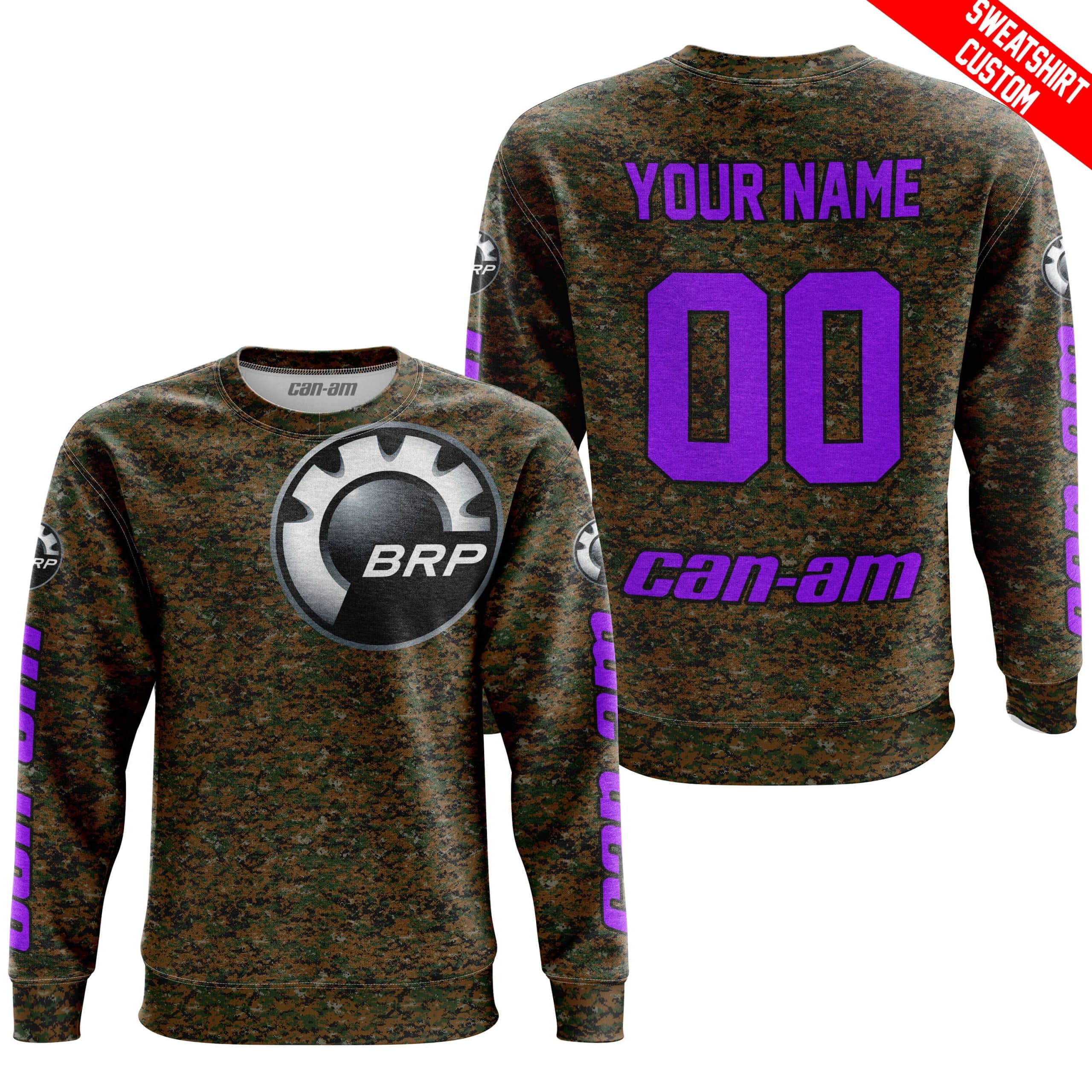 LIMITED EDITION PRODUCTS - US MARINE V1 - CAN AM RACING - CUSTOM NAME - PURPLE - Image 4