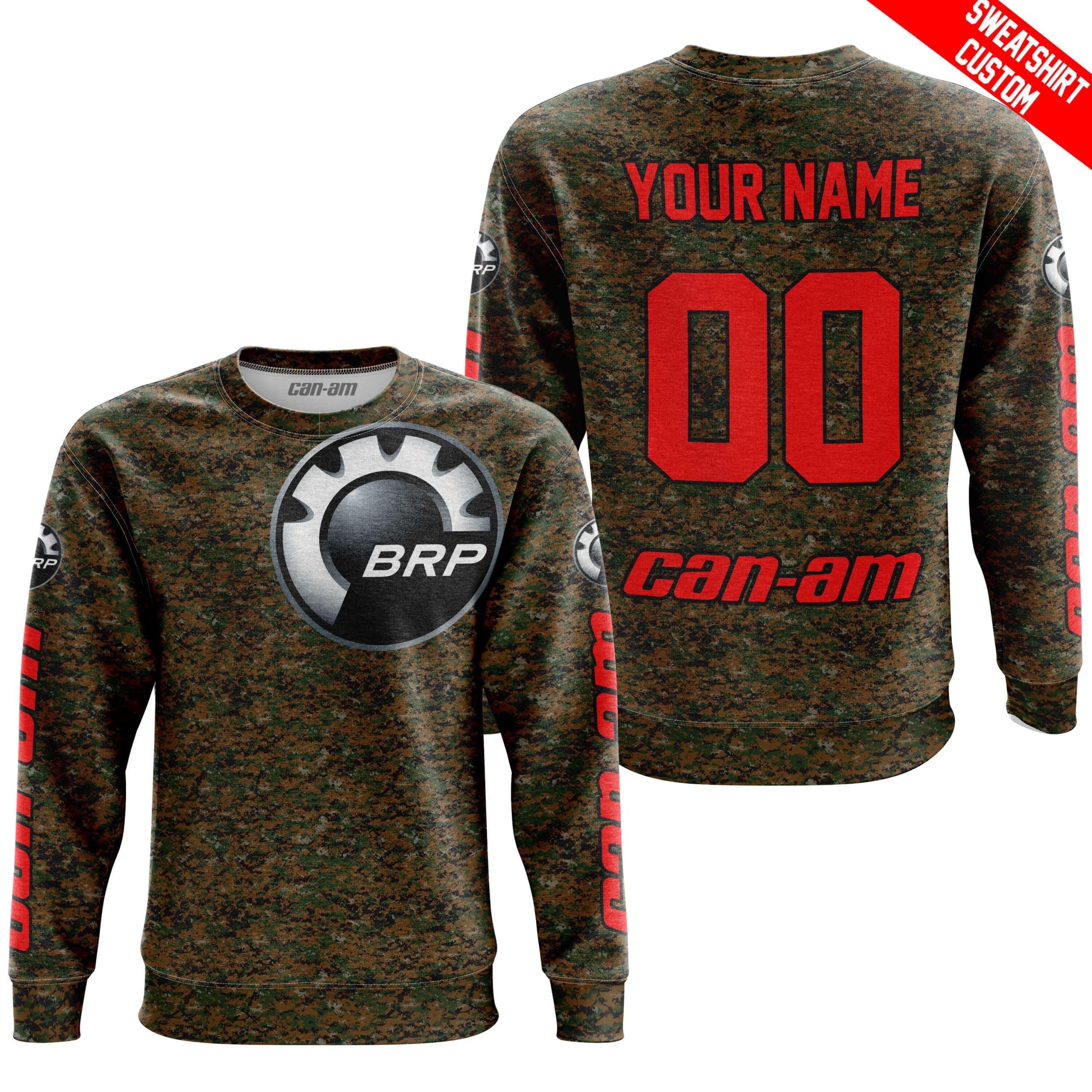 LIMITED EDITION PRODUCTS - US MARINE V1 - CAN AM RACING - CUSTOM NAME - RED - Image 4