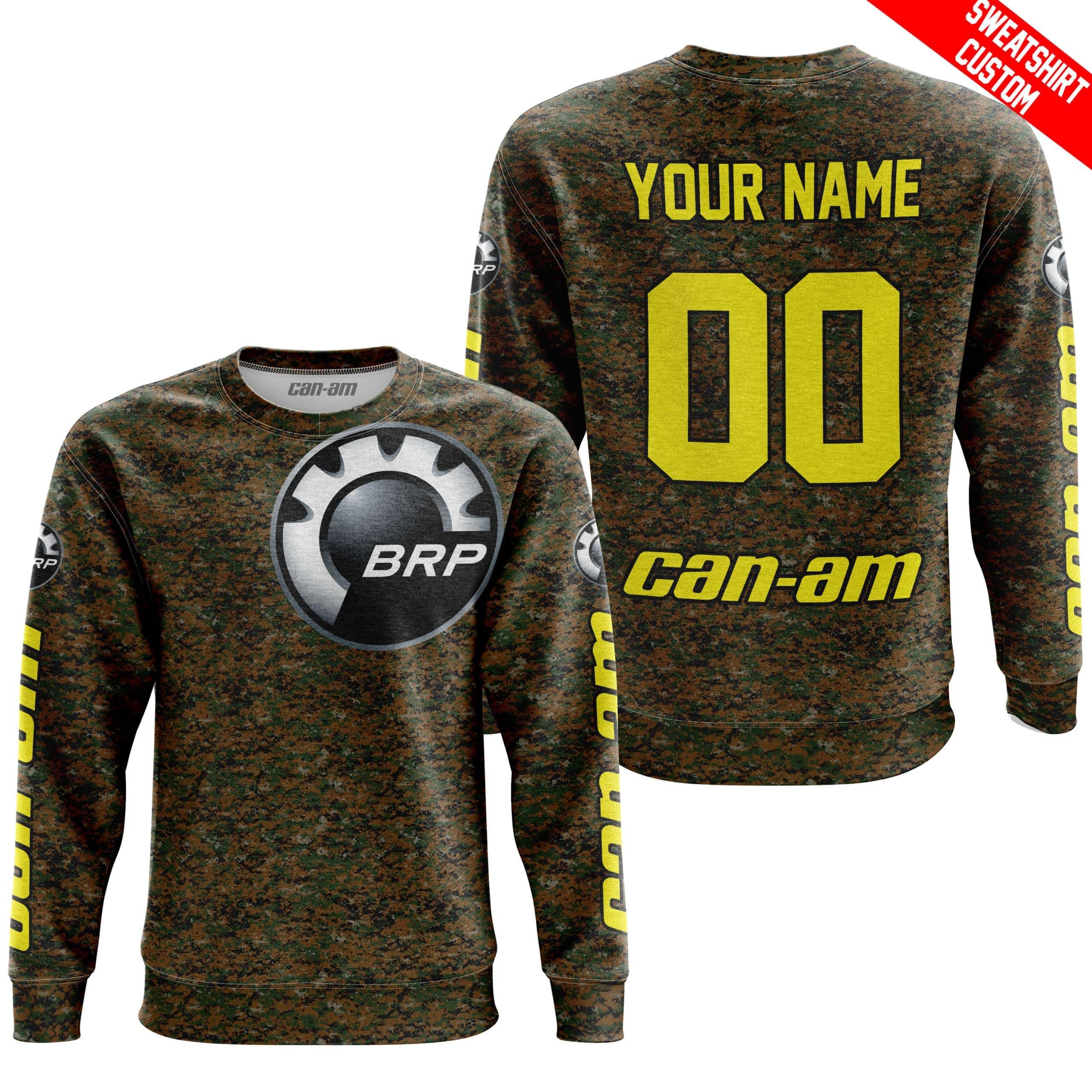 LIMITED EDITION PRODUCTS - US MARINE V1 - CAN AM RACING - CUSTOM NAME - YELLOW - Image 3