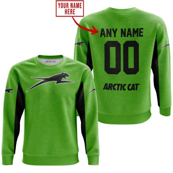 CUSTOM NAME RACING - LIMITED EDITION - ARCTIC CAT - GREEN V2 - Image 4