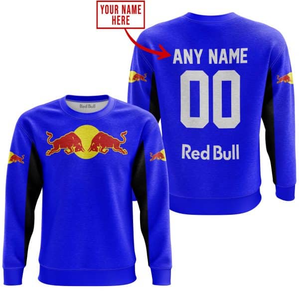 CUSTOM NAME RACING - LIMITED EDITION - REDBULL - BLUE - Image 4