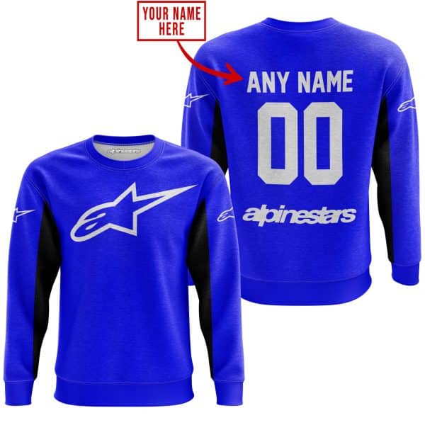 CUSTOM NAME RACING - LIMITED EDITION - ALPINESTARS - BLUE V2 - Image 4
