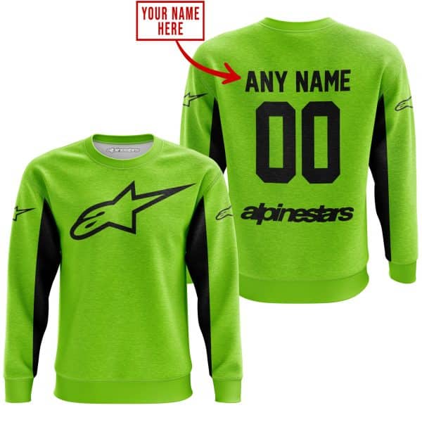 CUSTOM NAME RACING - LIMITED EDITION - ALPINESTARS - GREEN 1 V2 - Image 4