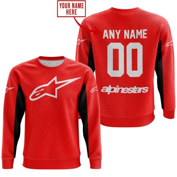 CUSTOM NAME RACING - LIMITED EDITION - ALPINESTARS - RED V2 - Image 4