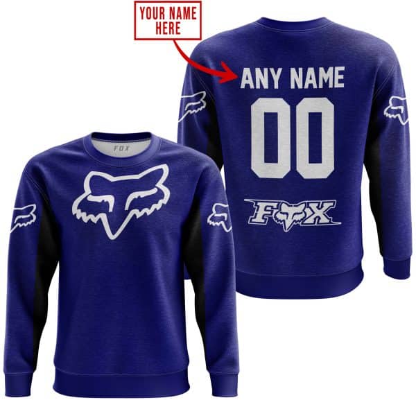 CUSTOM NAME RACING - LIMITED EDITION - FOX RACING V2 - NAVY - Image 4
