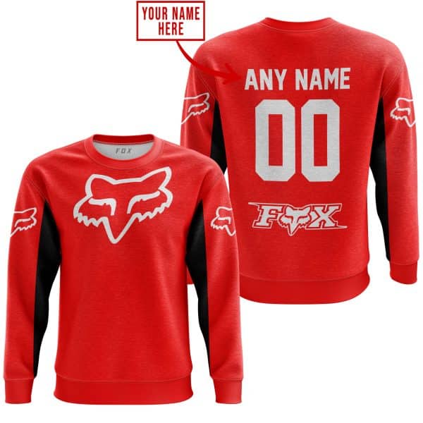 CUSTOM NAME RACING - LIMITED EDITION - FOX RACING V2 - RED - Image 4