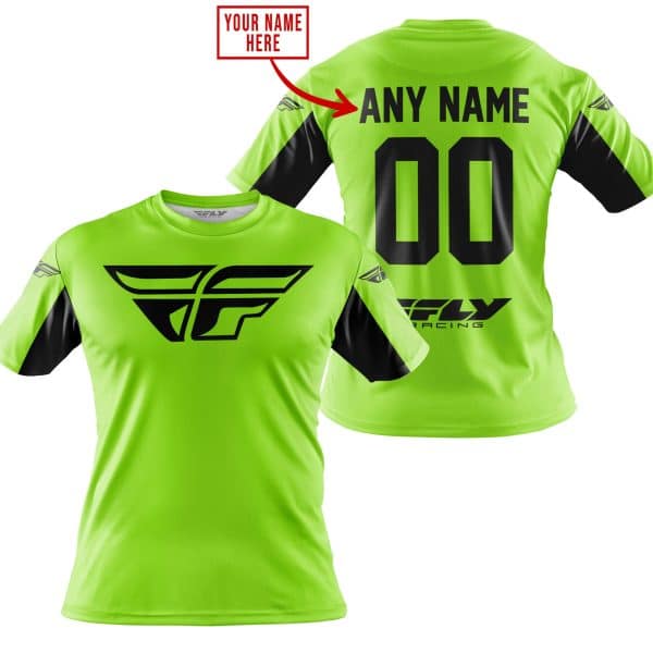 CUSTOM NAME RACING - LIMITED EDITION - FLY RACING- GREEN 1 V2 - Image 3