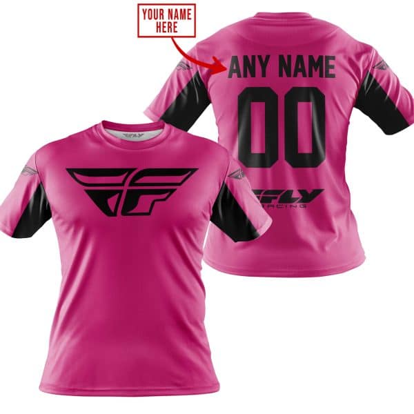 CUSTOM NAME RACING - LIMITED EDITION - FLY RACING- PINK 1 V2 - Image 3