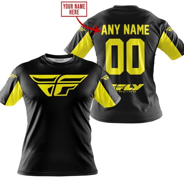 CUSTOM NAME RACING - LIMITED EDITION - FLY RACING- YELLOW - Image 3