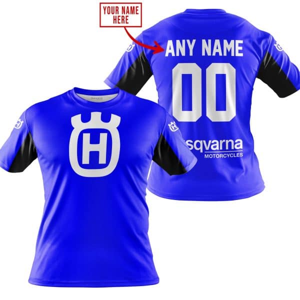 CUSTOM NAME RACING - LIMITED EDITION - HUSQVARNA - BLUE V2 - Image 3