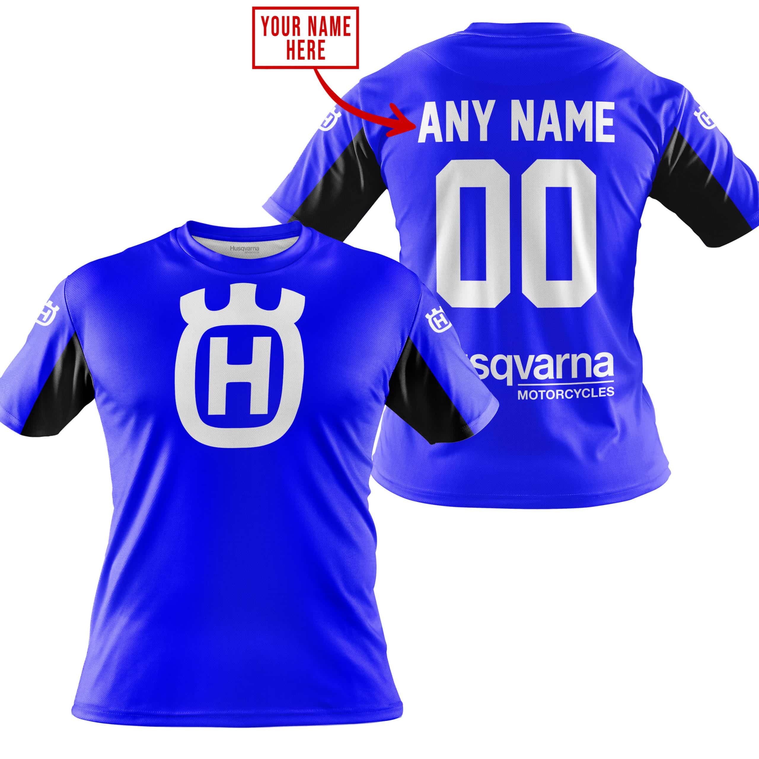 CUSTOM NAME RACING - LIMITED EDITION - HUSQVARNA - BLUE V2 - Image 3