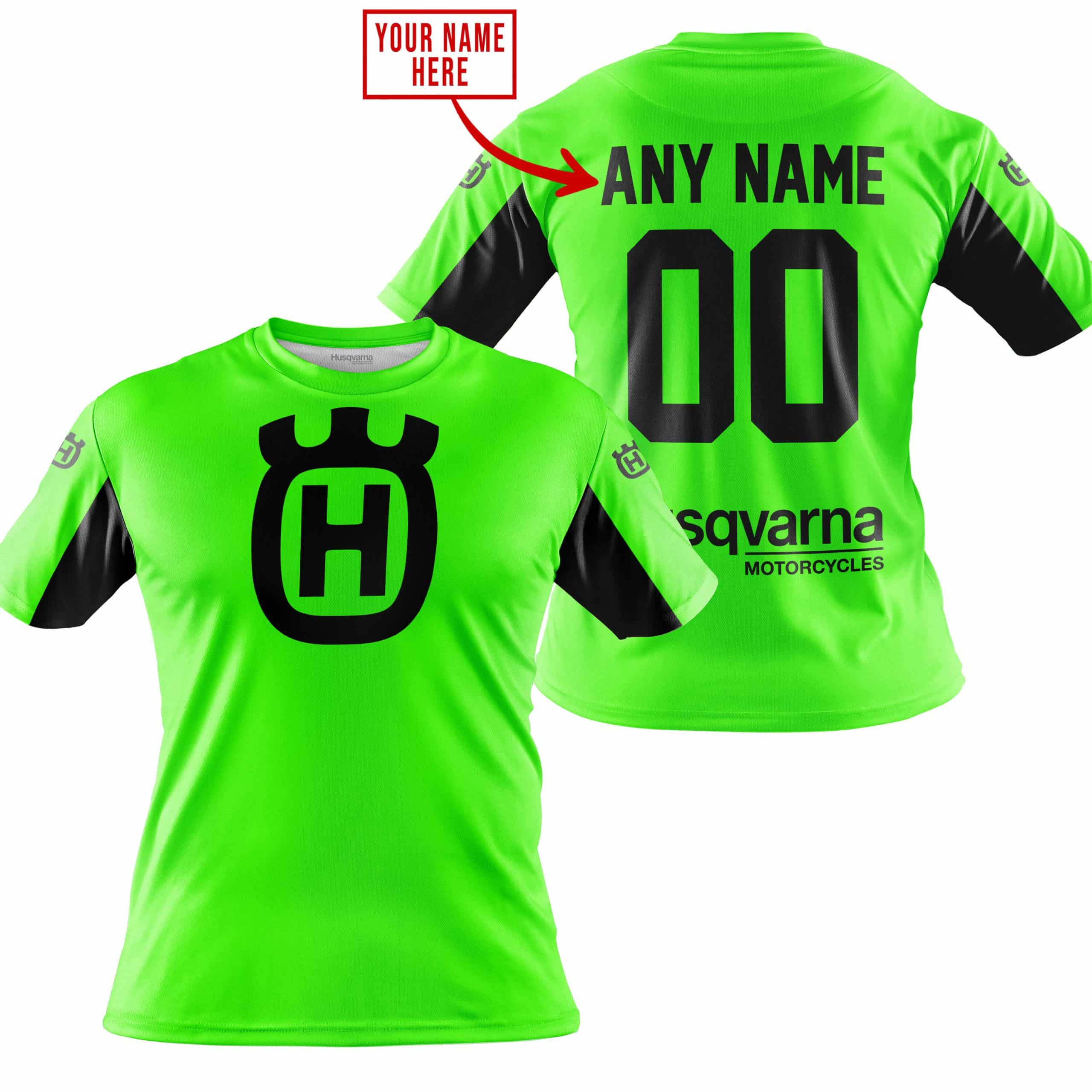 CUSTOM NAME RACING - LIMITED EDITION - HUSQVARNA - GREEN V2 - Image 3