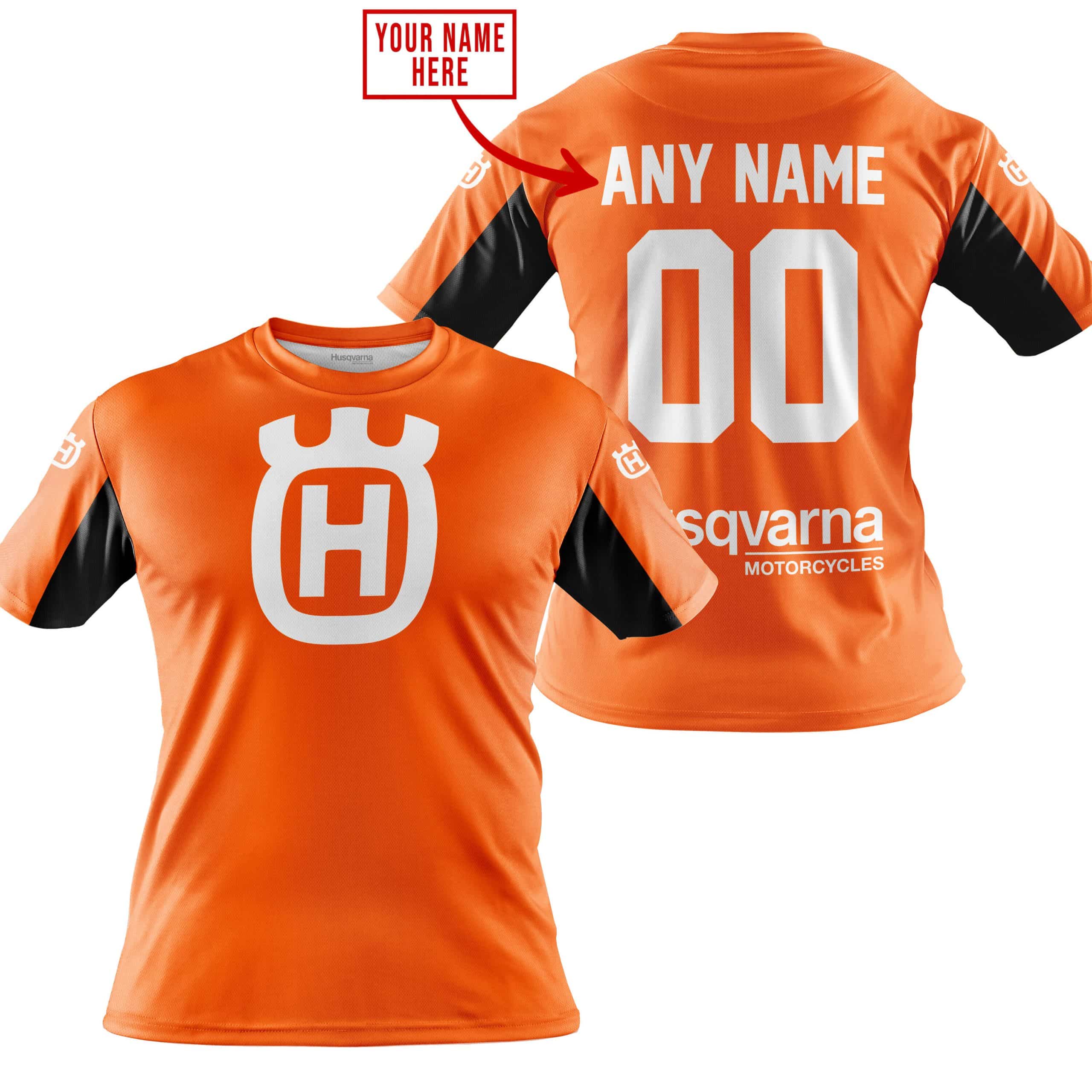 CUSTOM NAME RACING - LIMITED EDITION - HUSQVARNA - ORANGE V2 - Image 3