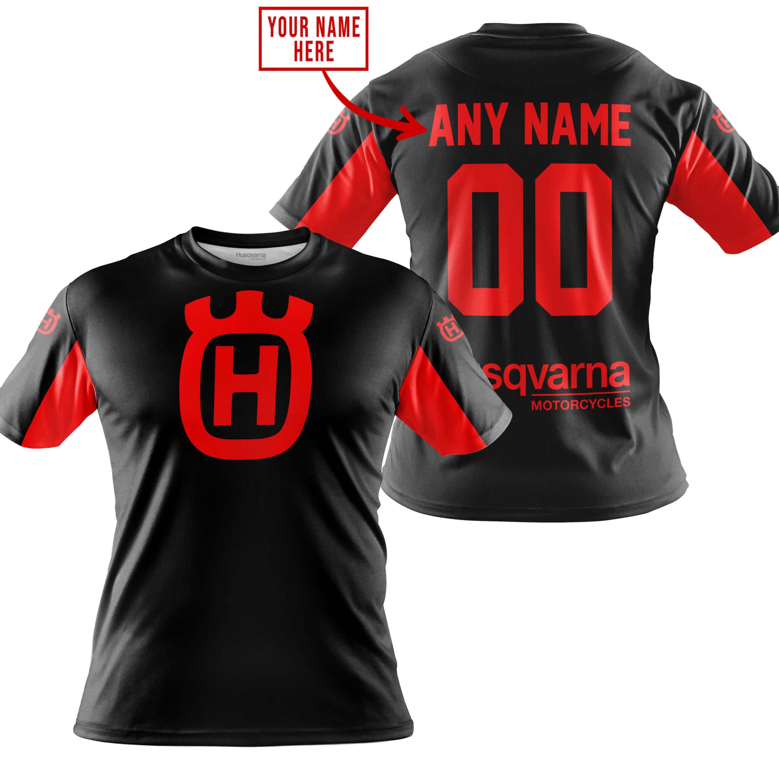 CUSTOM NAME RACING - LIMITED EDITION - HUSQVARNA - RED - Image 3