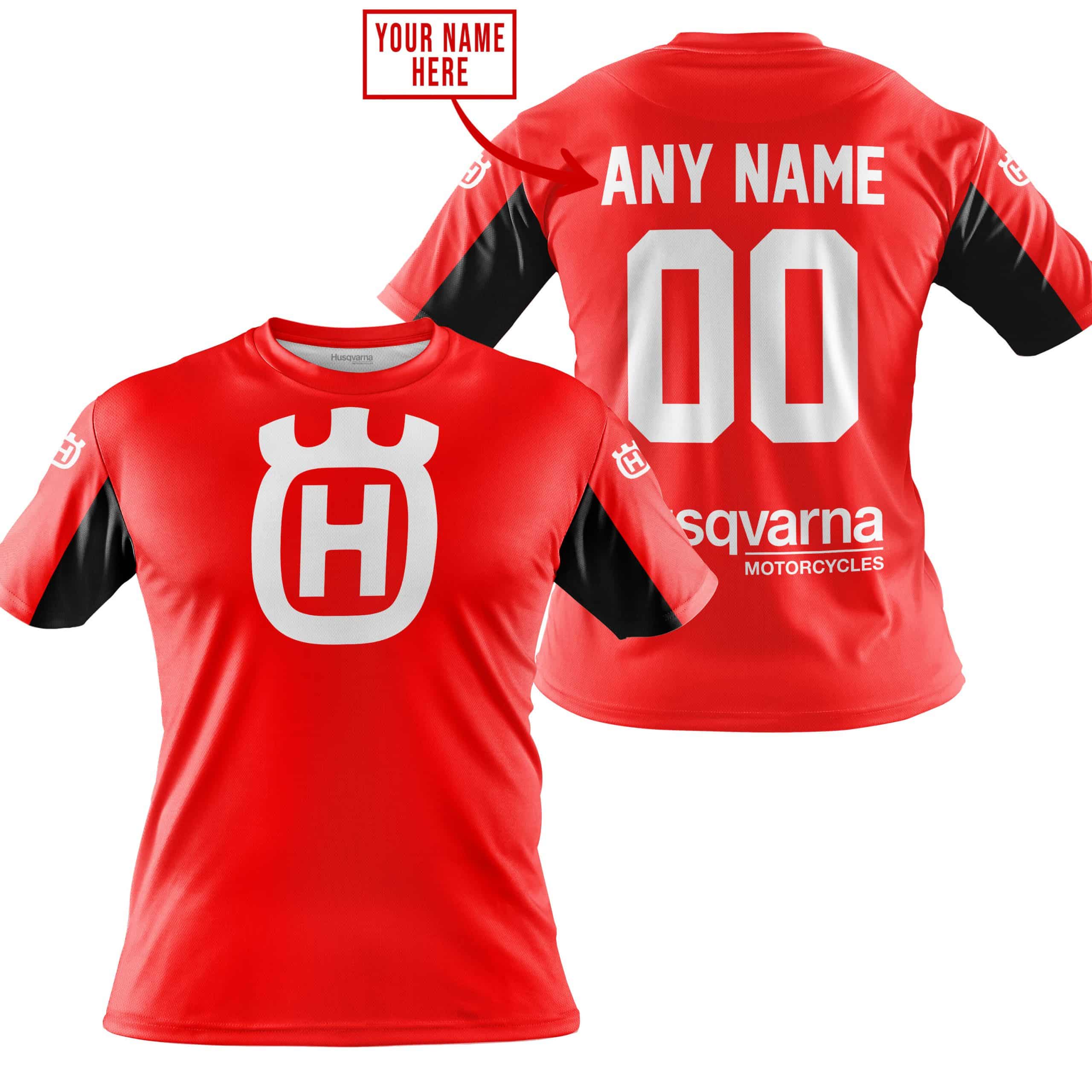CUSTOM NAME RACING - LIMITED EDITION - HUSQVARNA - RED V2 - Image 3