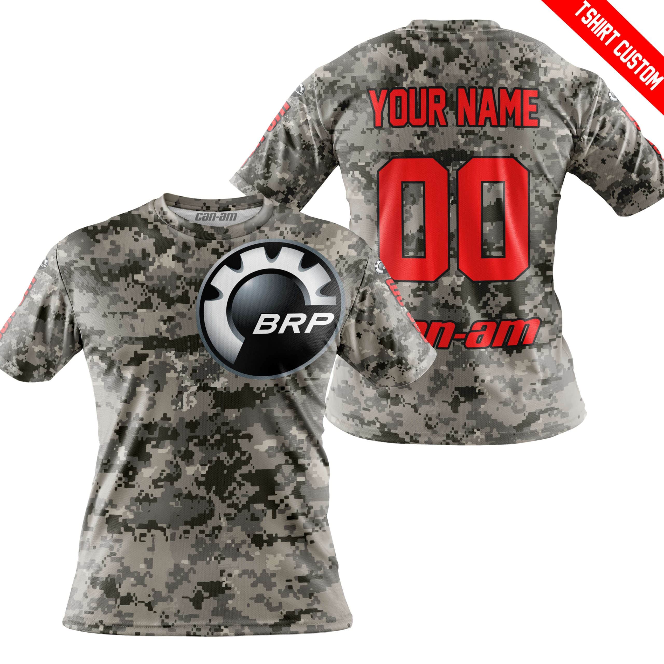 LIMITED EDITION PRODUCTS  - US ARMY - CAN AM RACING - CUSTOM NAME - RED - Image 3