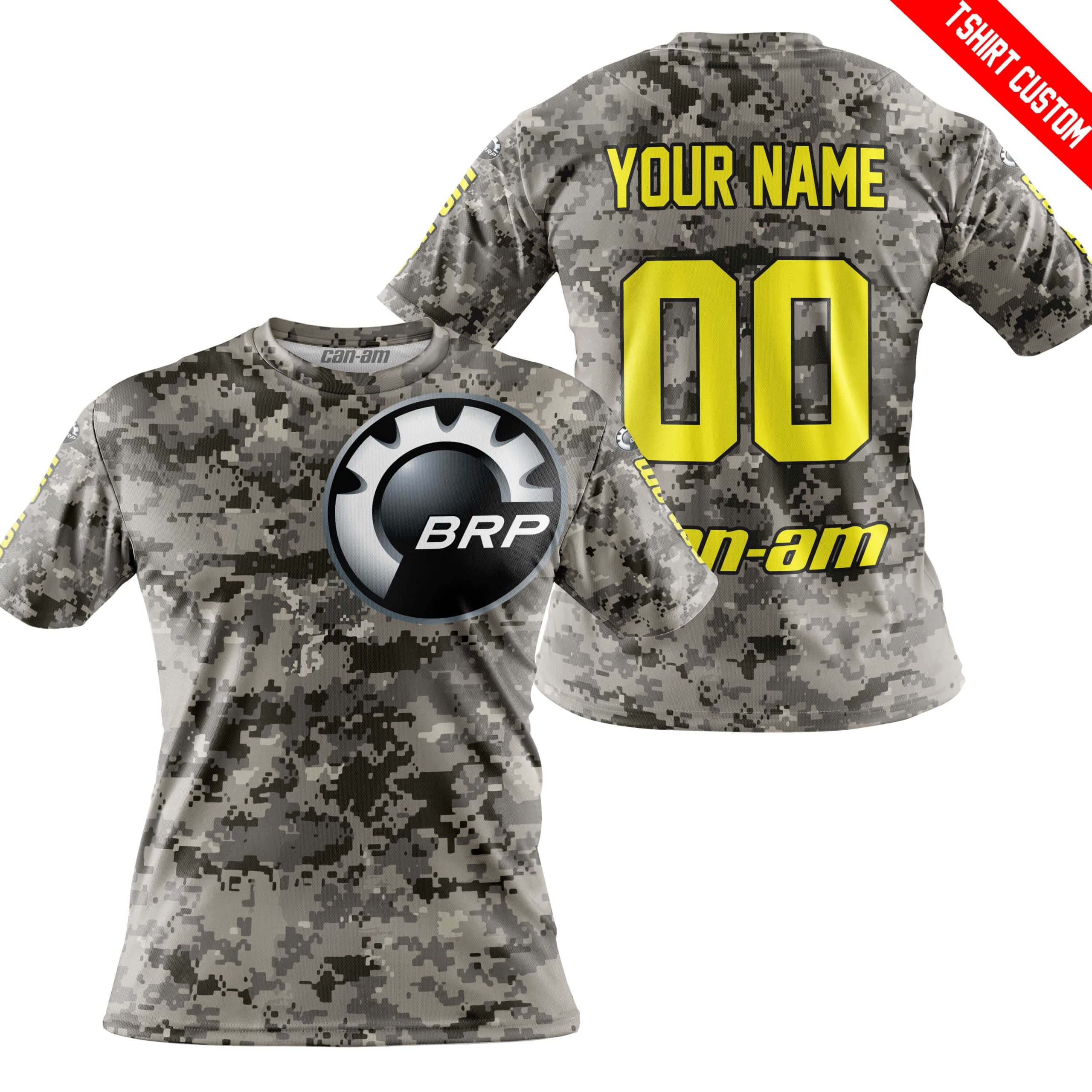 LIMITED EDITION PRODUCTS  - US ARMY - CAN AM RACING - CUSTOM NAME - YELLOW - Image 3