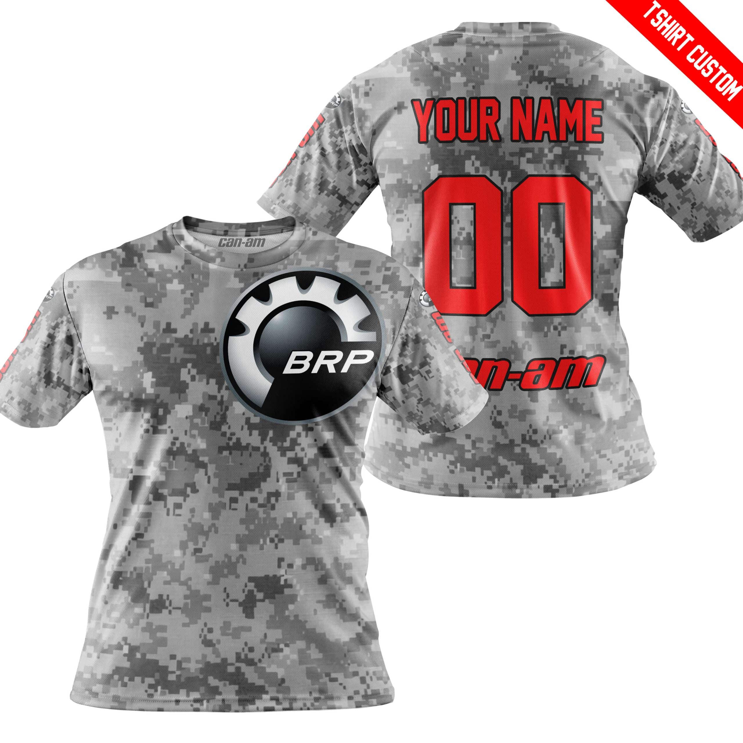 LIMITED EDITION PRODUCTS - US ARMY V1 - CAN AM RACING - CUSTOM NAME - RED - Image 3