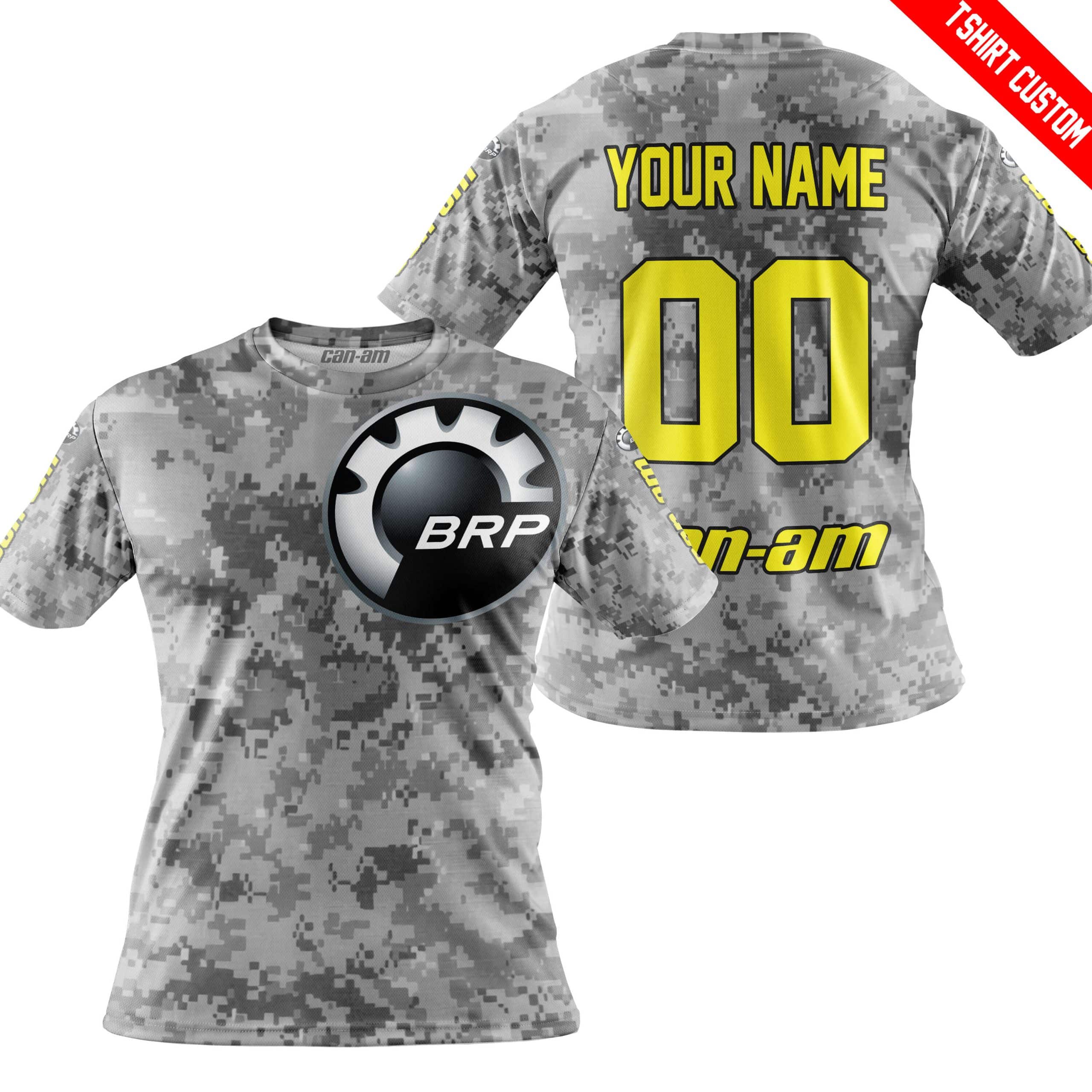 LIMITED EDITION PRODUCTS - US ARMY V1 - CAN AM RACING - CUSTOM NAME - YELLOW - Image 3