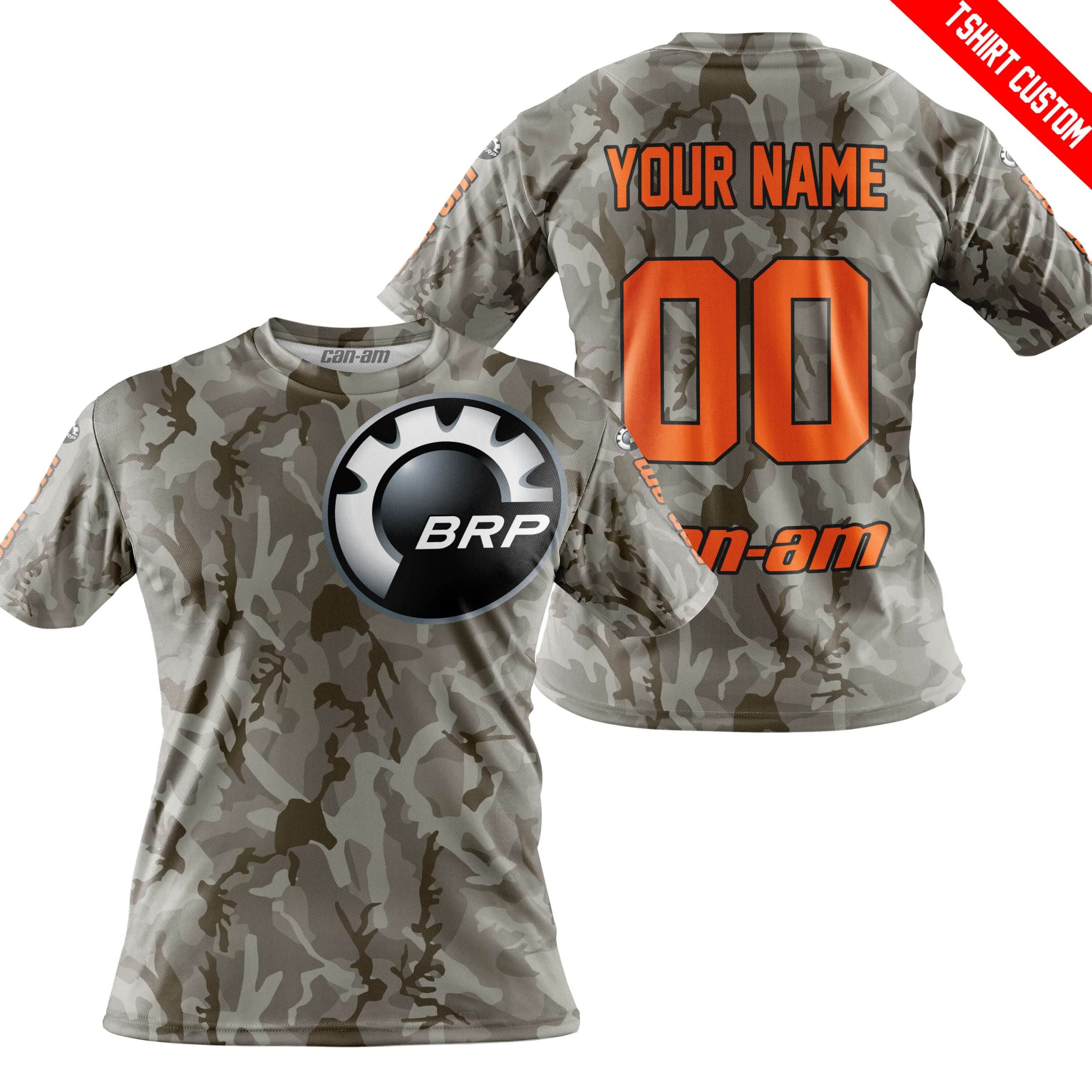 LIMITED EDITION PRODUCTS - US ARMY V2 - CAN AM RACING - CUSTOM NAME - ORANGE - Image 3