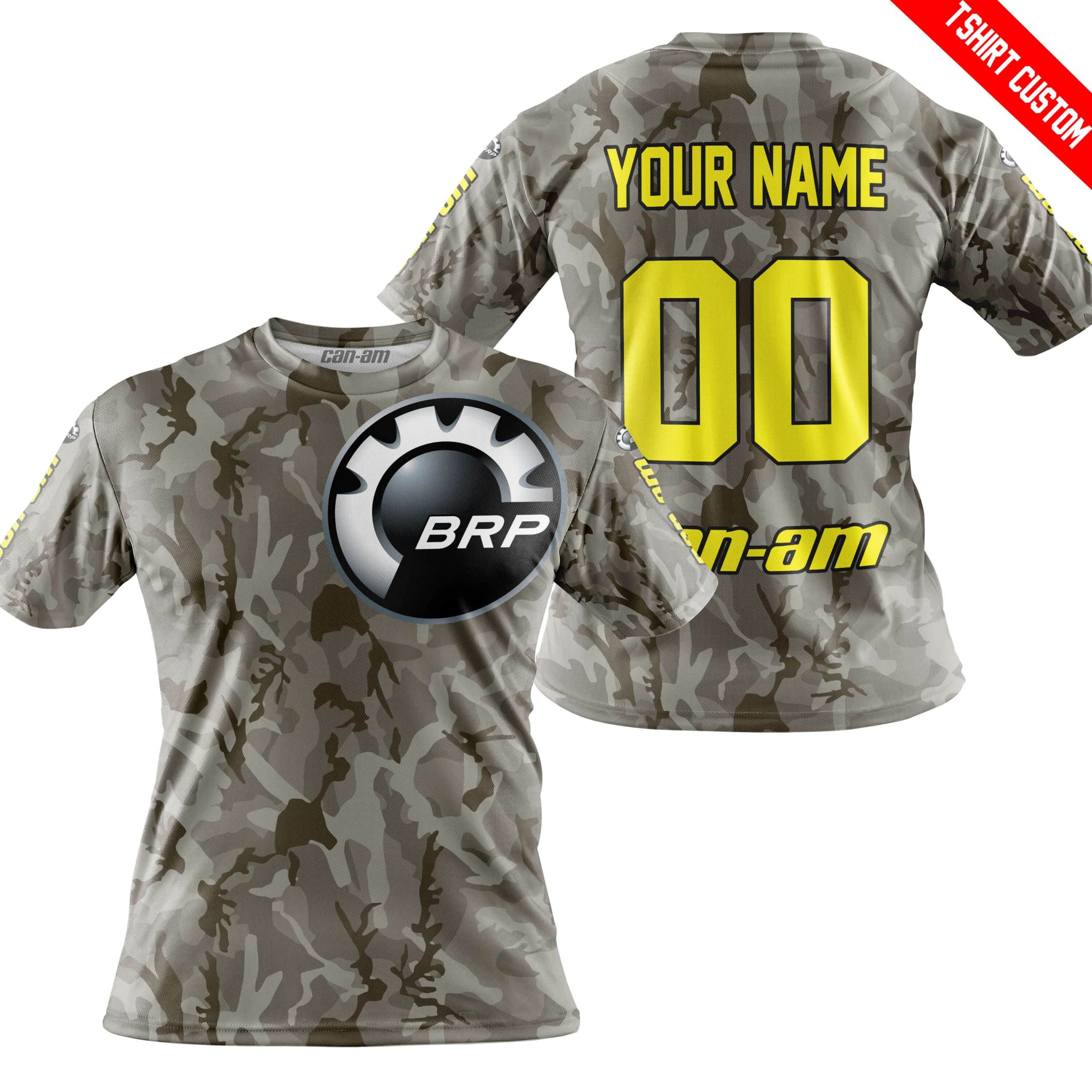 LIMITED EDITION PRODUCTS - US ARMY V2 - CAN AM RACING - CUSTOM NAME - YELLOW - Image 3