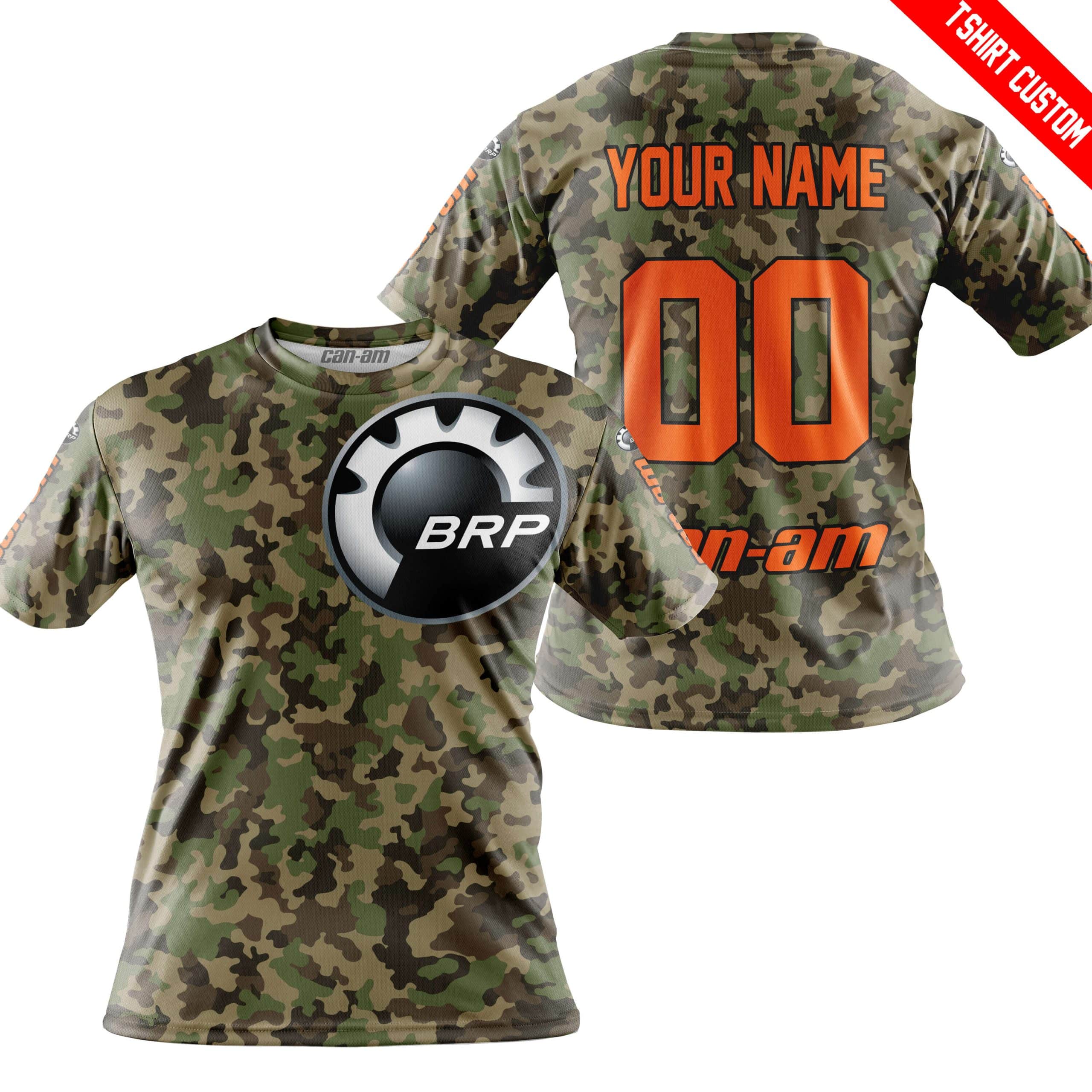 LIMITED EDITION PRODUCTS - US ARMY V3 - CAN AM RACING - CUSTOM NAME - ORANGE - Image 3