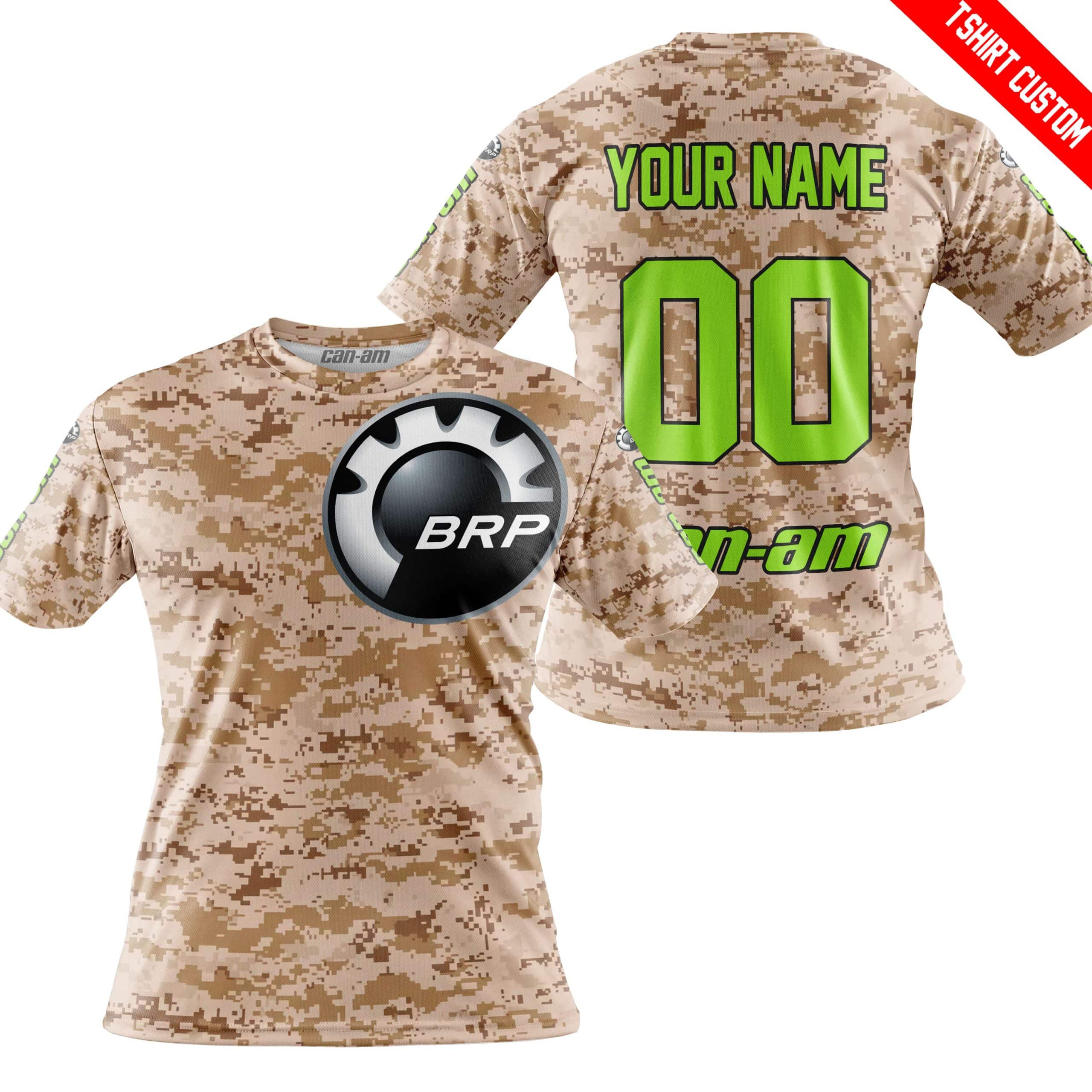 LIMITED EDITION PRODUCTS - US MARINE - CAN AM RACING - CUSTOM NAME - GREEN 1 - Image 3