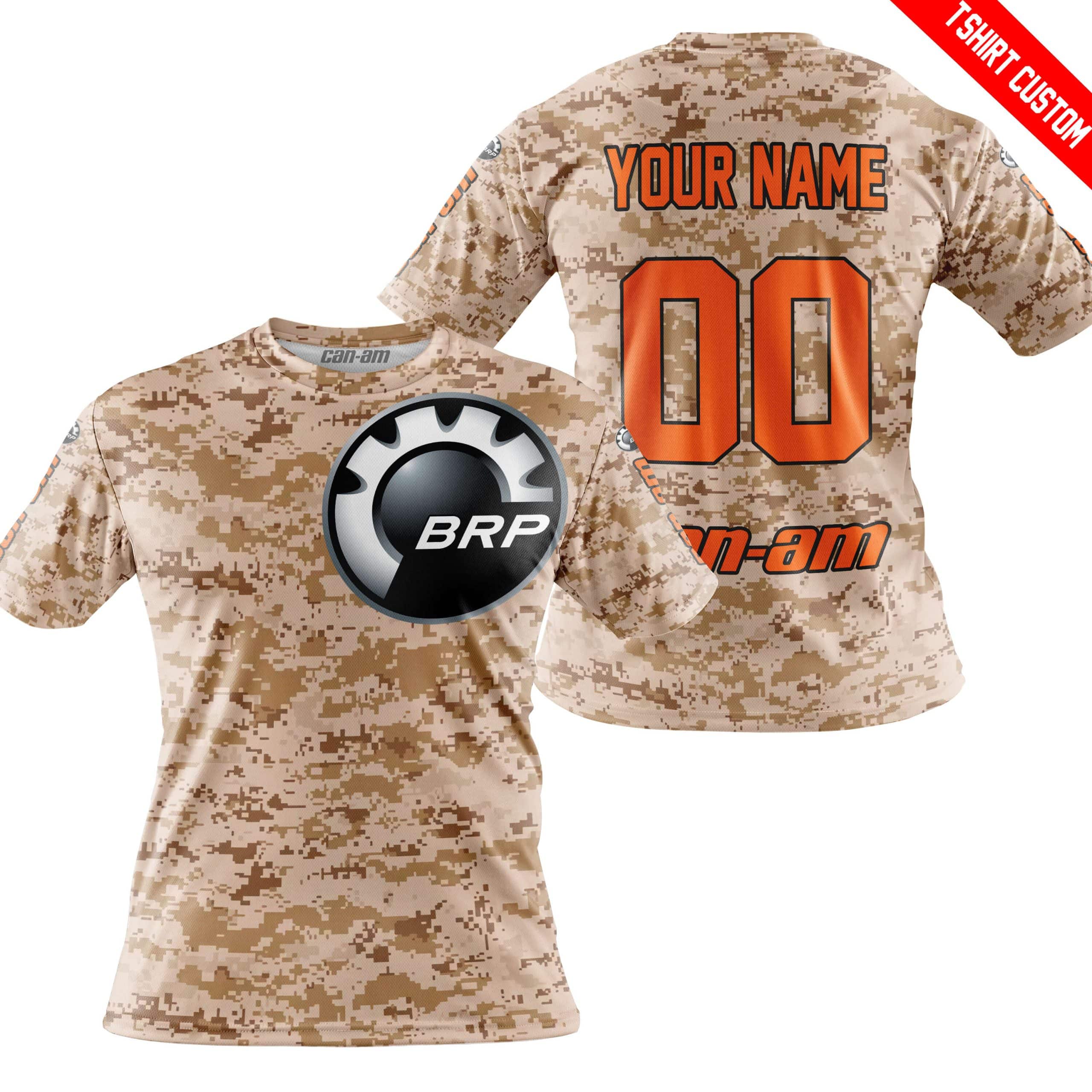 LIMITED EDITION PRODUCTS - US MARINE - CAN AM RACING - CUSTOM NAME - ORANGE - Image 3
