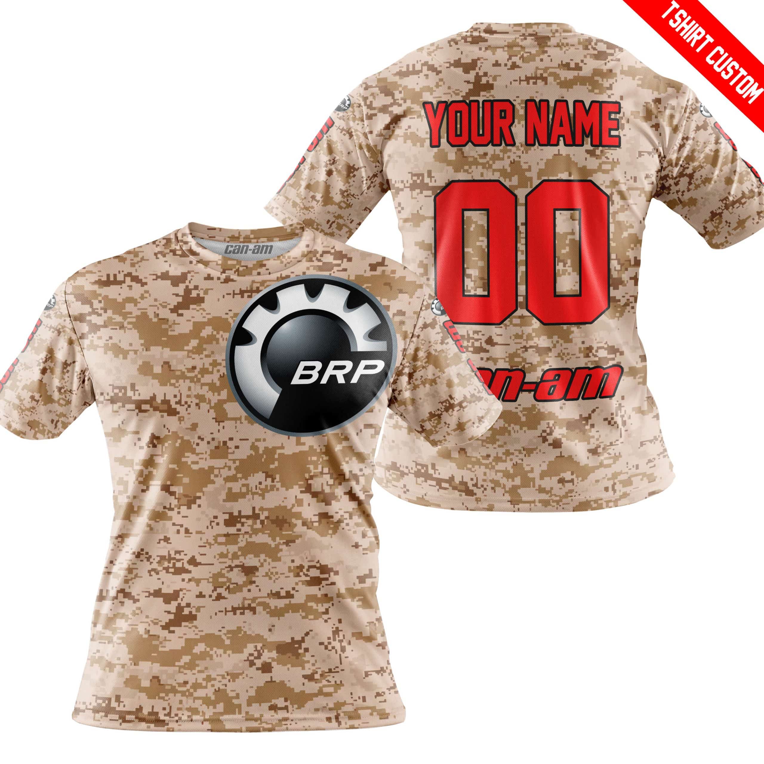 LIMITED EDITION PRODUCTS - US MARINE - CAN AM RACING - CUSTOM NAME - RED - Image 3