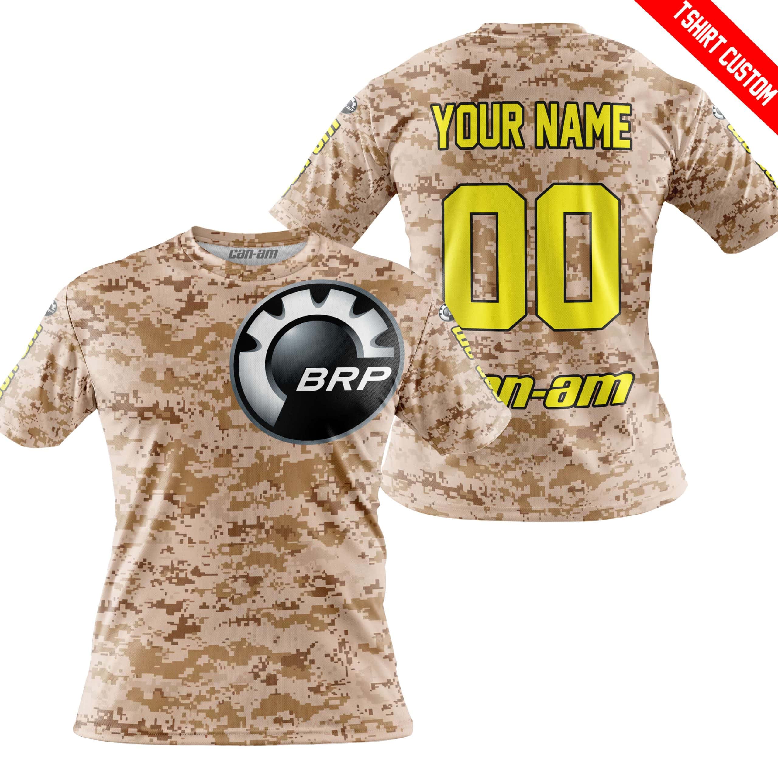 LIMITED EDITION PRODUCTS - US MARINE - CAN AM RACING - CUSTOM NAME - YELLOW - Image 3