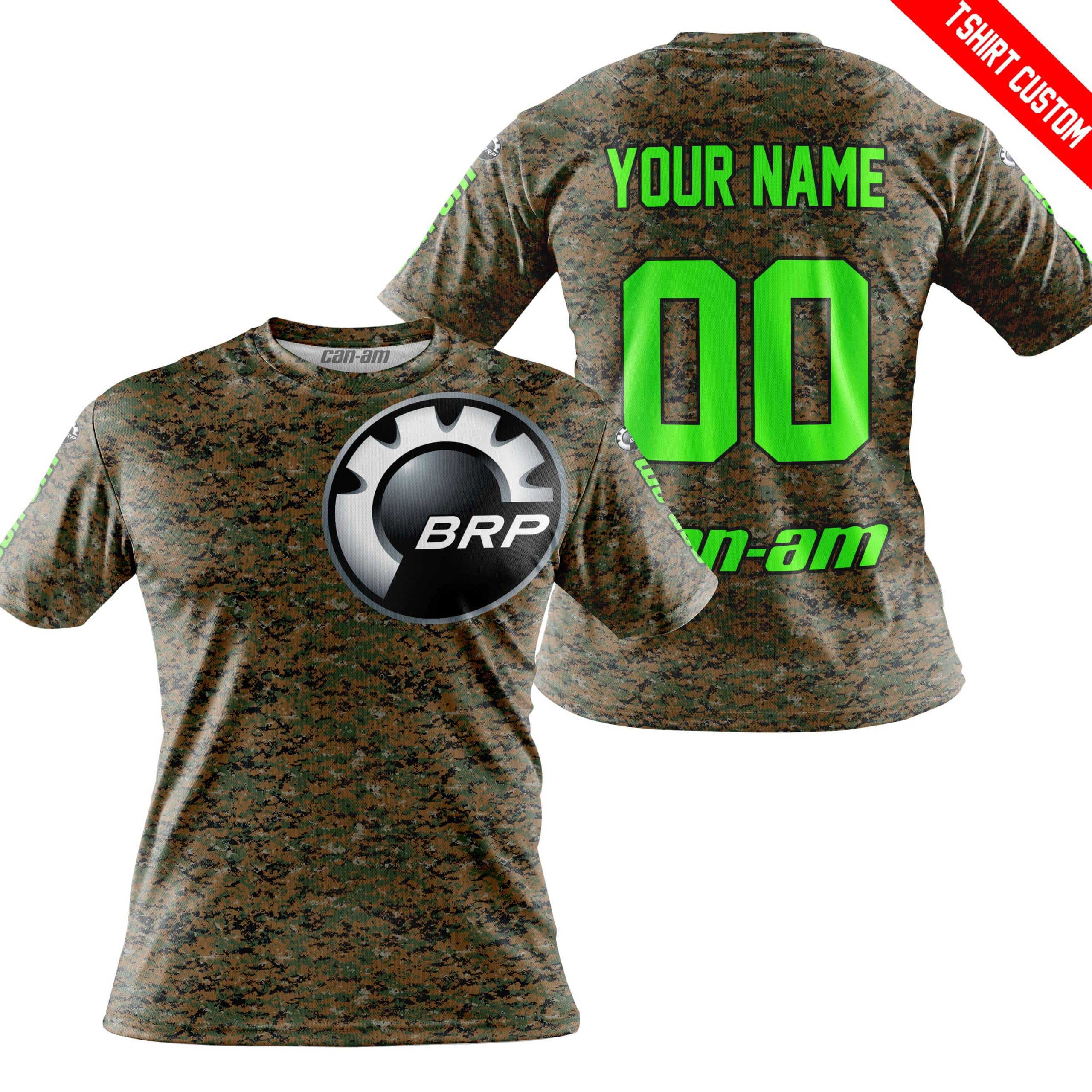 LIMITED EDITION PRODUCTS - US MARINE V1 - CAN AM RACING - CUSTOM NAME - GREEN - Image 3