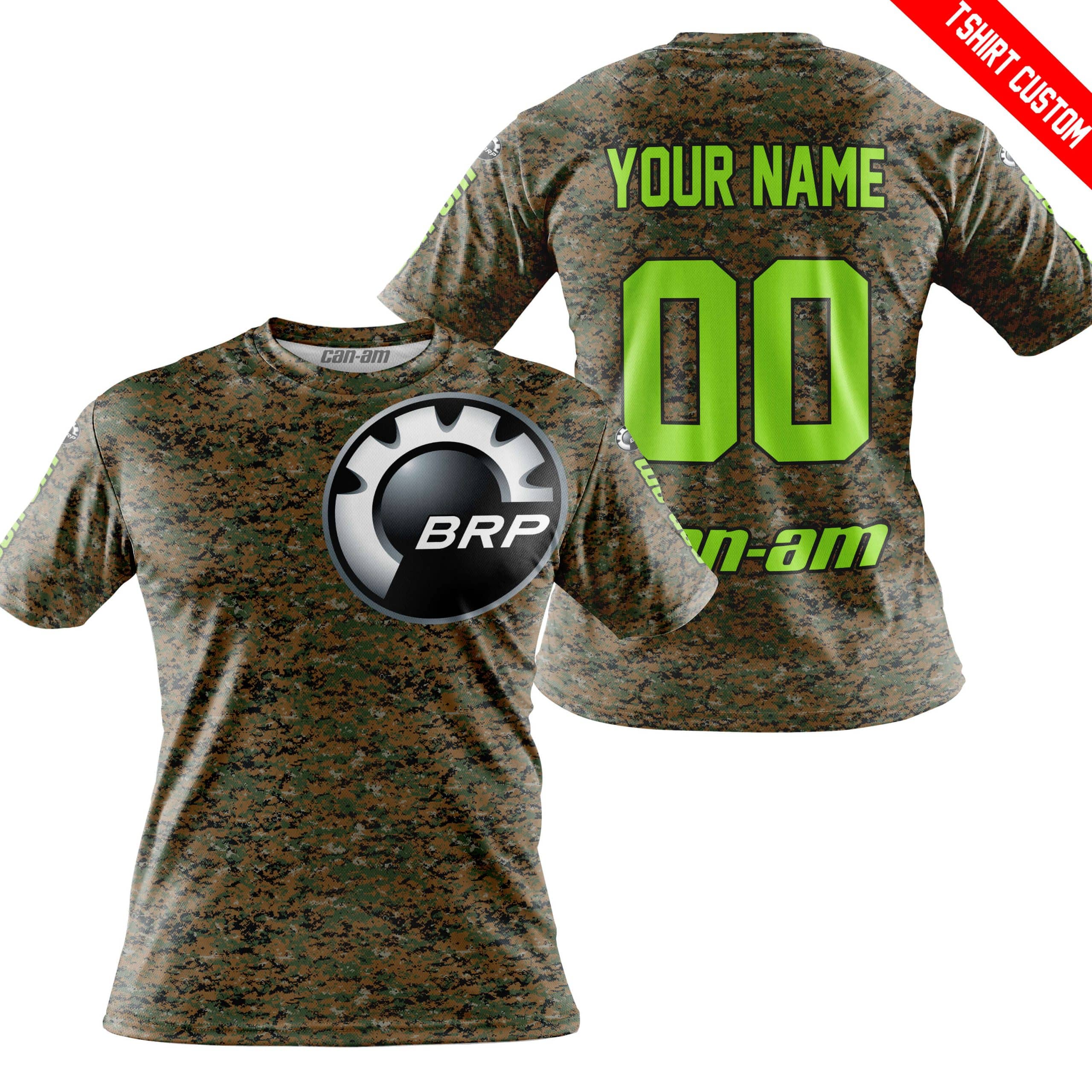 LIMITED EDITION PRODUCTS - US MARINE V1 - CAN AM RACING - CUSTOM NAME - GREEN 1 - Image 3