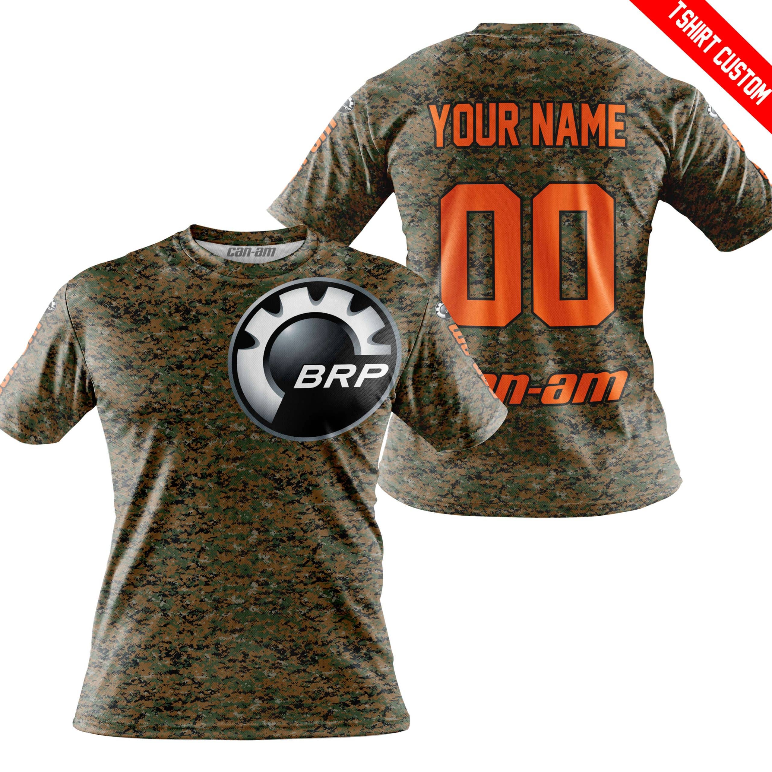 LIMITED EDITION PRODUCTS - US MARINE V1 - CAN AM RACING - CUSTOM NAME - ORANGE - Image 3