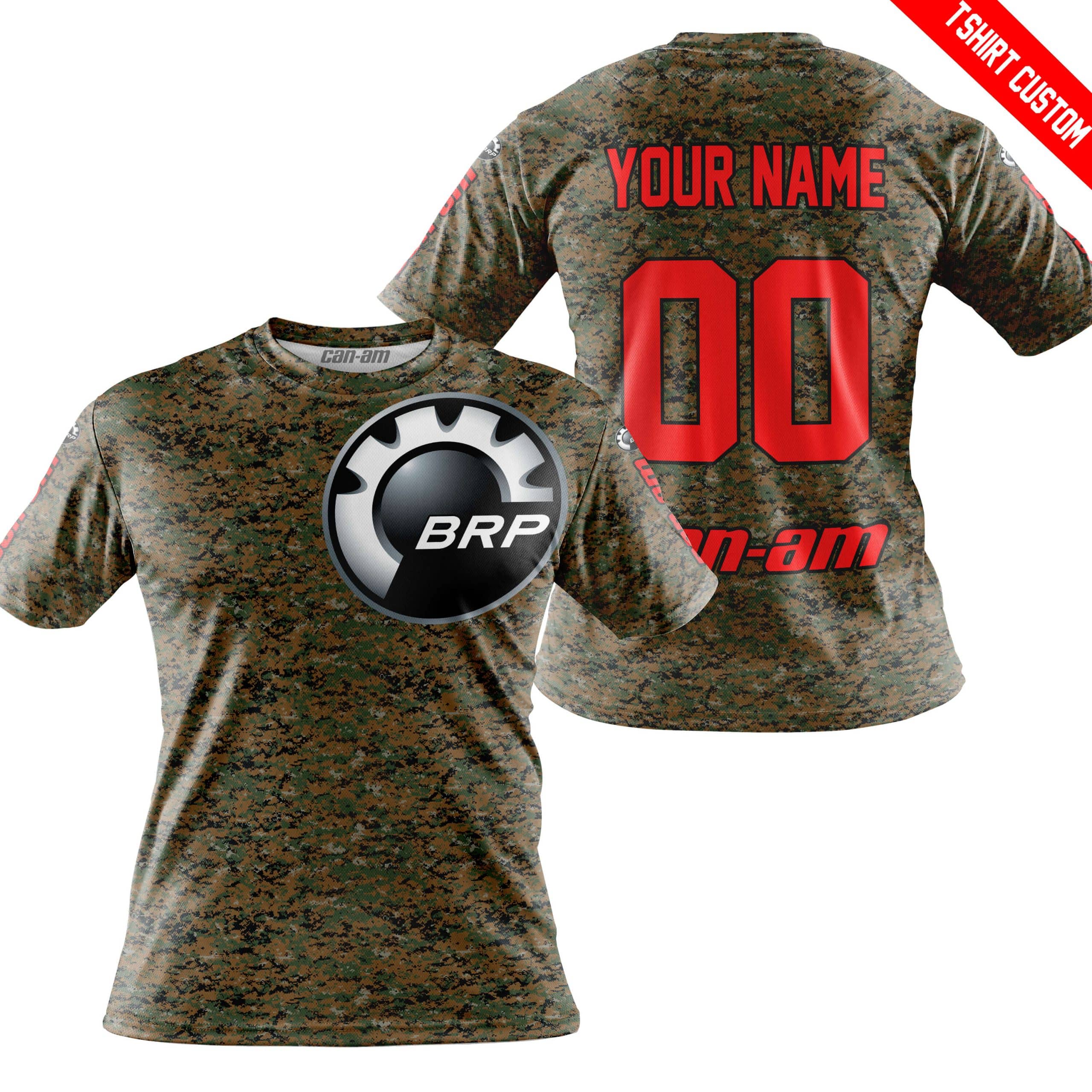 LIMITED EDITION PRODUCTS - US MARINE V1 - CAN AM RACING - CUSTOM NAME - RED - Image 3