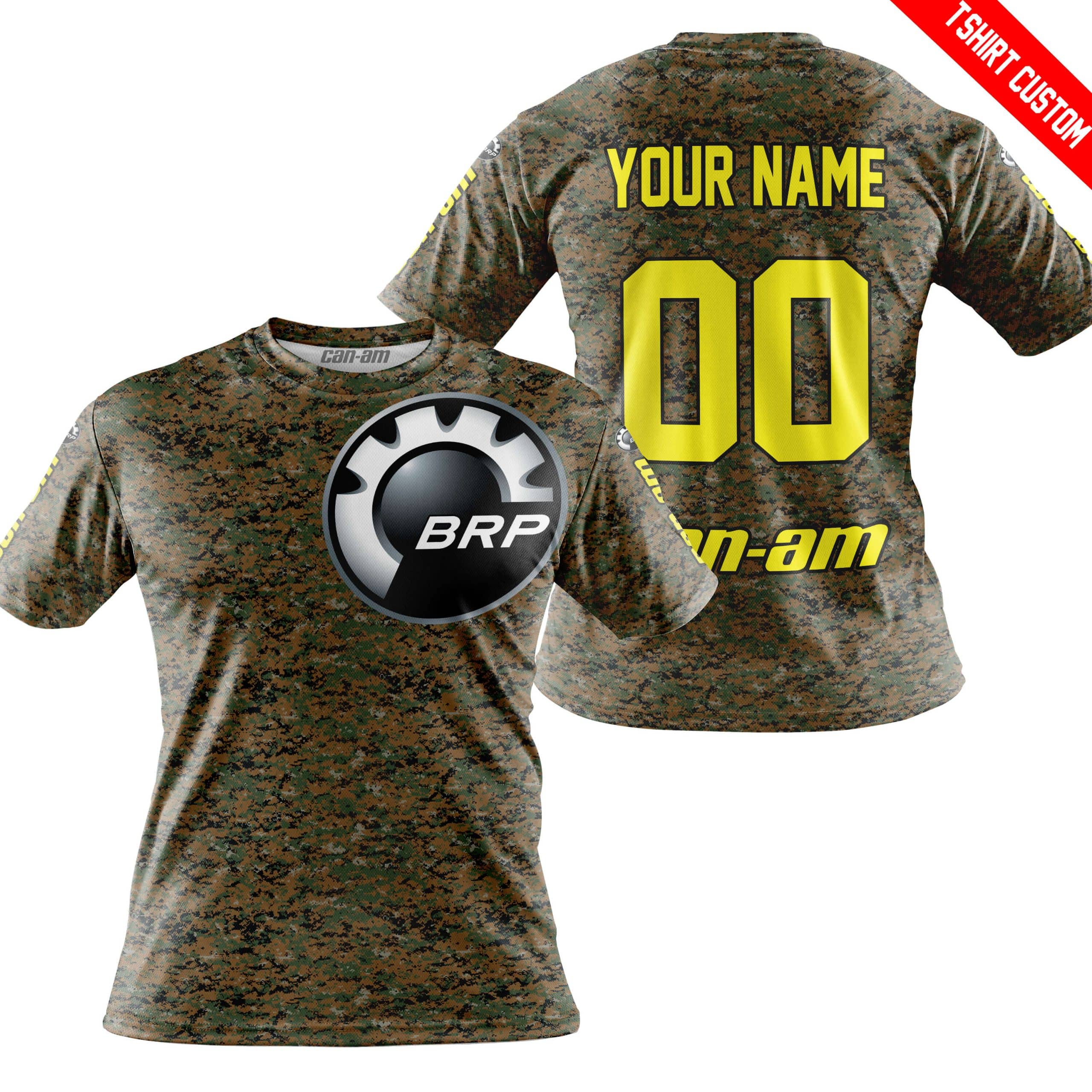 LIMITED EDITION PRODUCTS - US MARINE V1 - CAN AM RACING - CUSTOM NAME - YELLOW - Image 4