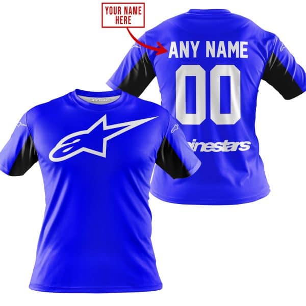 CUSTOM NAME RACING - LIMITED EDITION - ALPINESTARS - BLUE V2 - Image 3