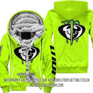 Just Fkcn Send It Monster Energy Thor Racing Neon  - Fleece Zip Hoodie